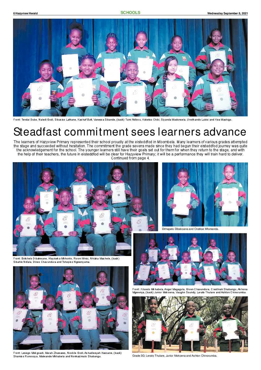 Hazyview Herald 8 September 2021 page 6
