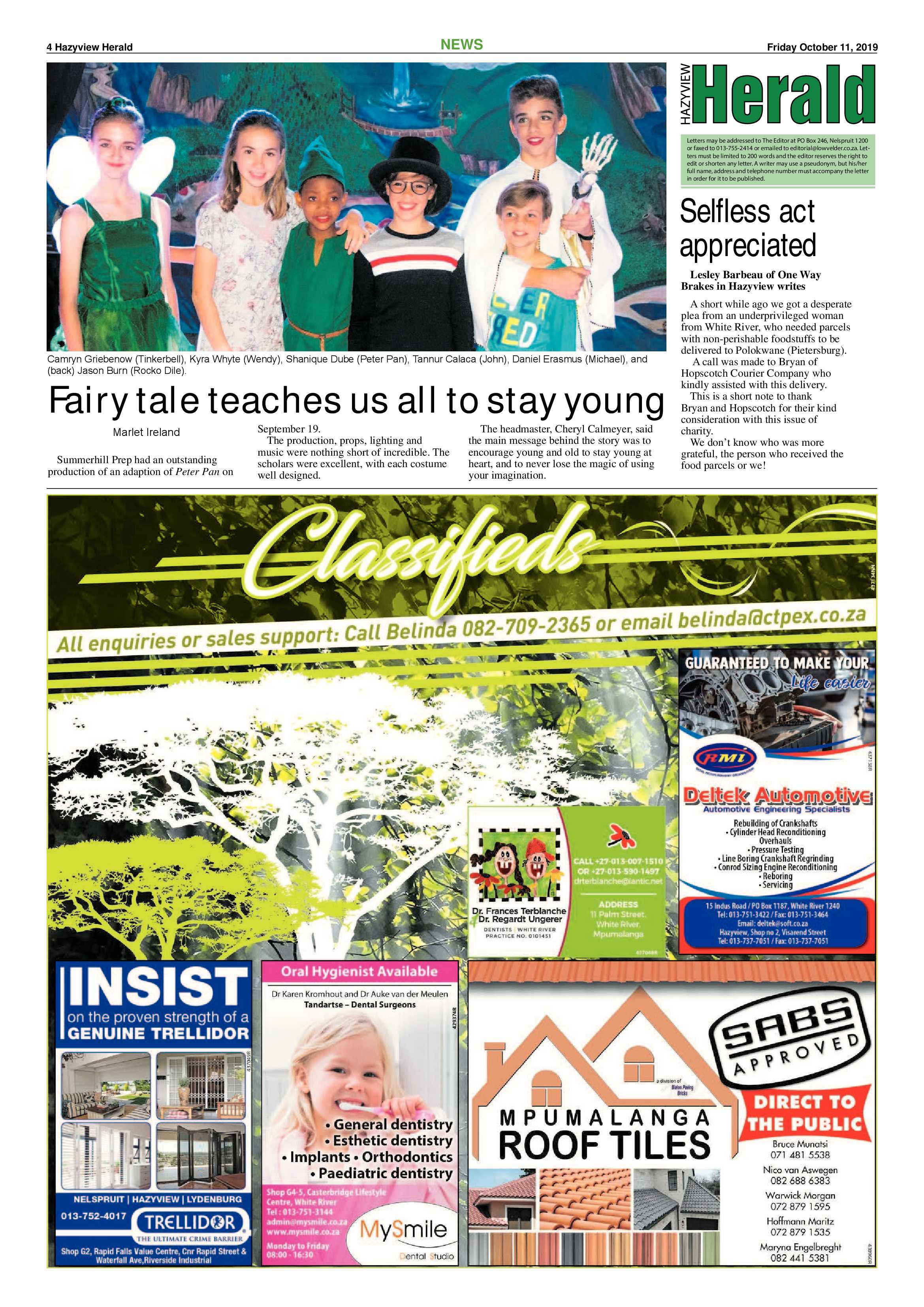 Hazyview Herald 11 October 2019 page 4