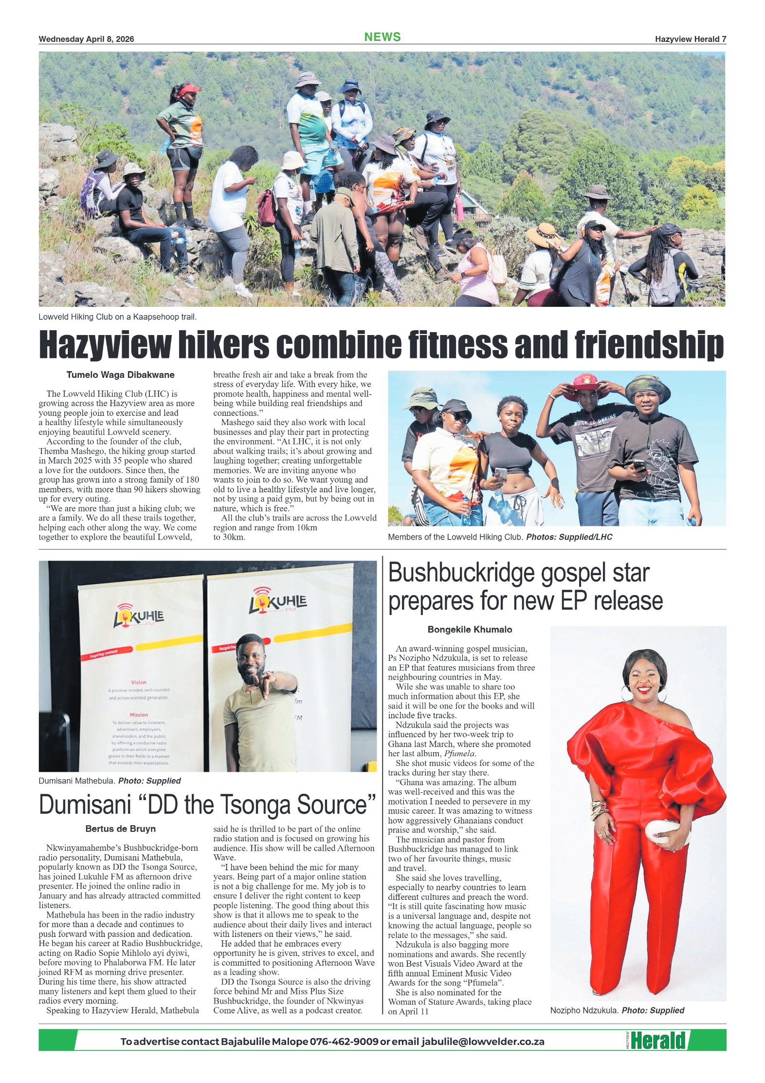 Hazyview Herald 08 April 2026 page 7