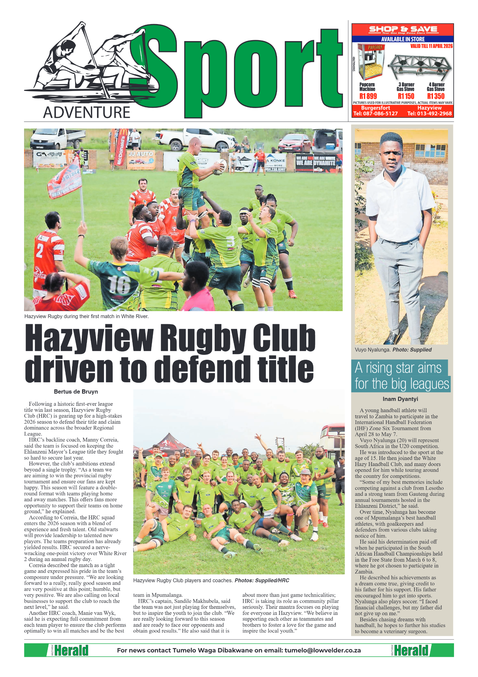 Hazyview Herald 08 April 2026 page 8