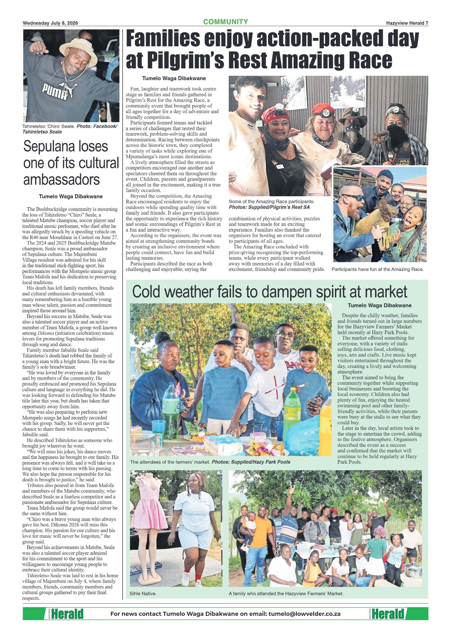 Hazyview Herald 8 July 2026 page 7
