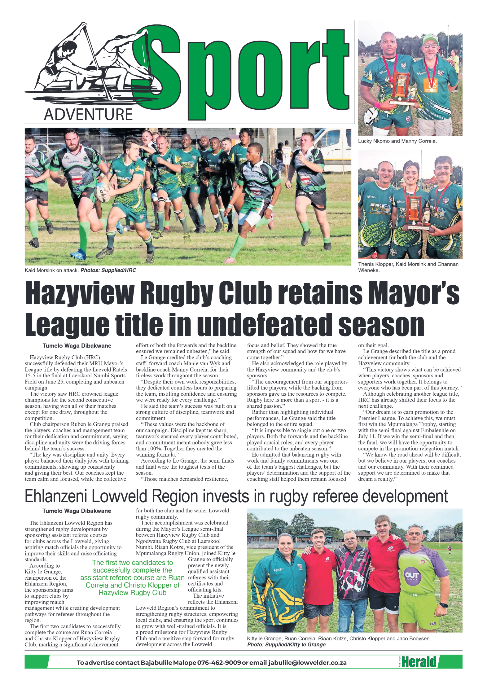 Hazyview Herald 8 July 2026 page 8