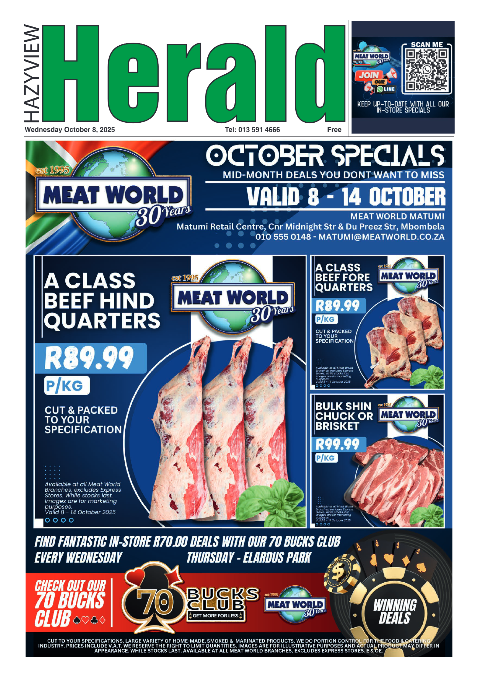 Hazyview Herald 08 October 2025 page 1