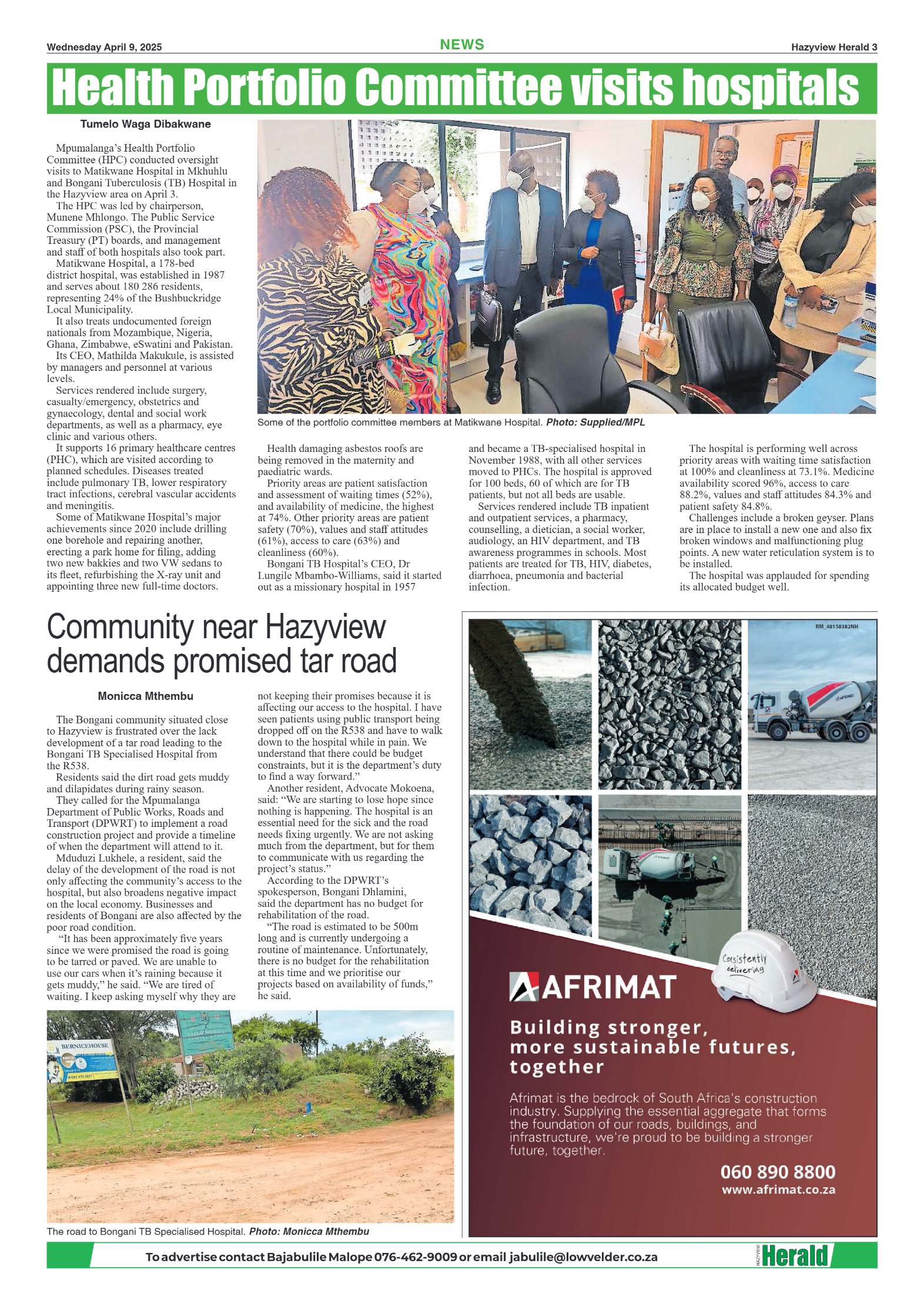 Hazyview Herald 09 April 2025 page 3