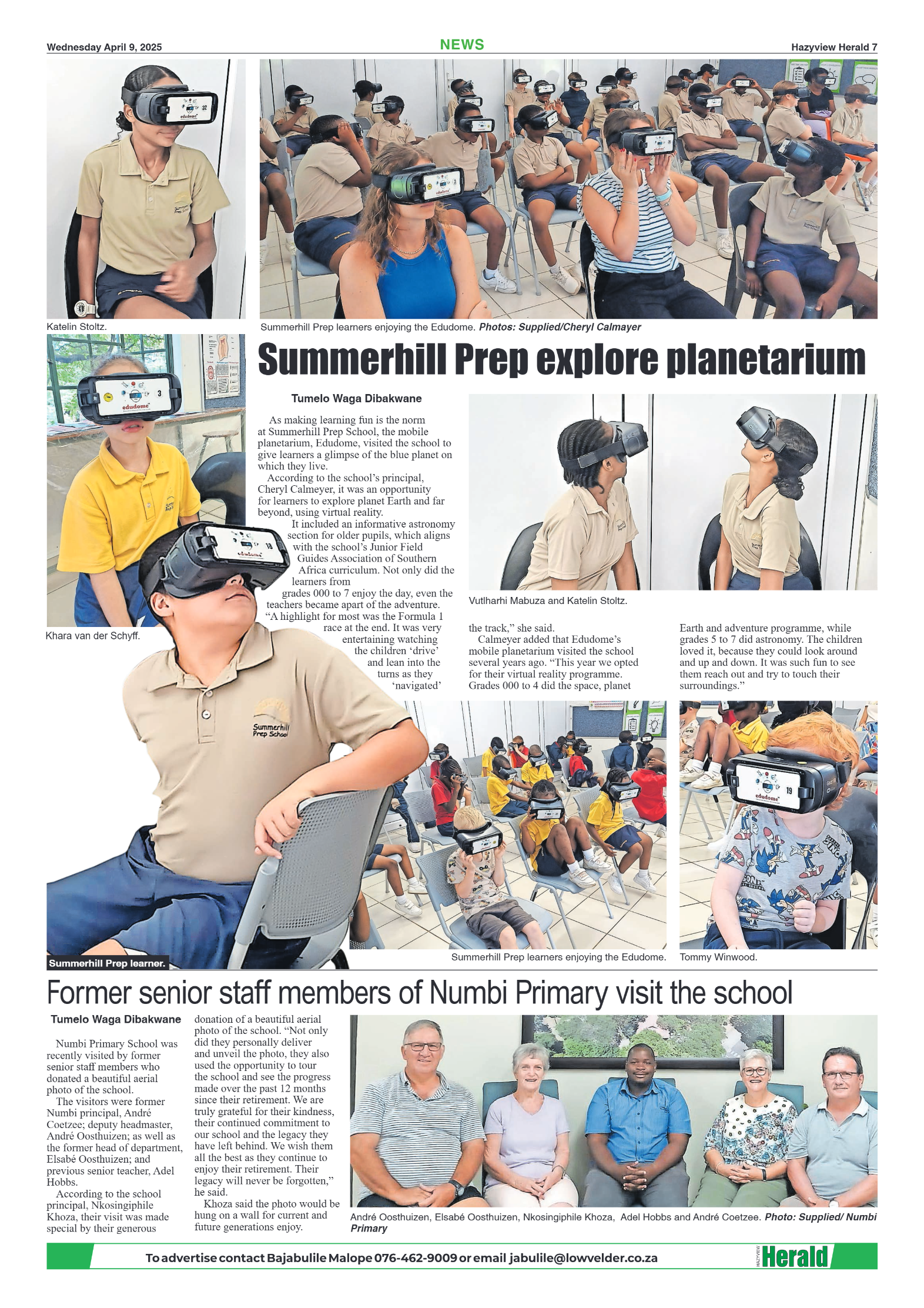 Hazyview Herald 09 April 2025 page 7