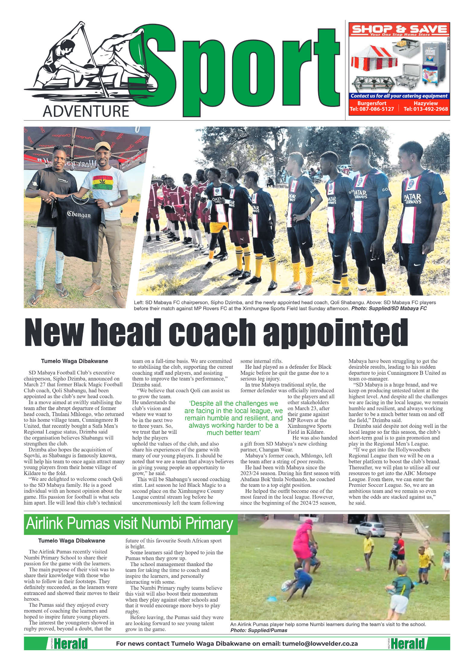 Hazyview Herald 09 April 2025 page 8