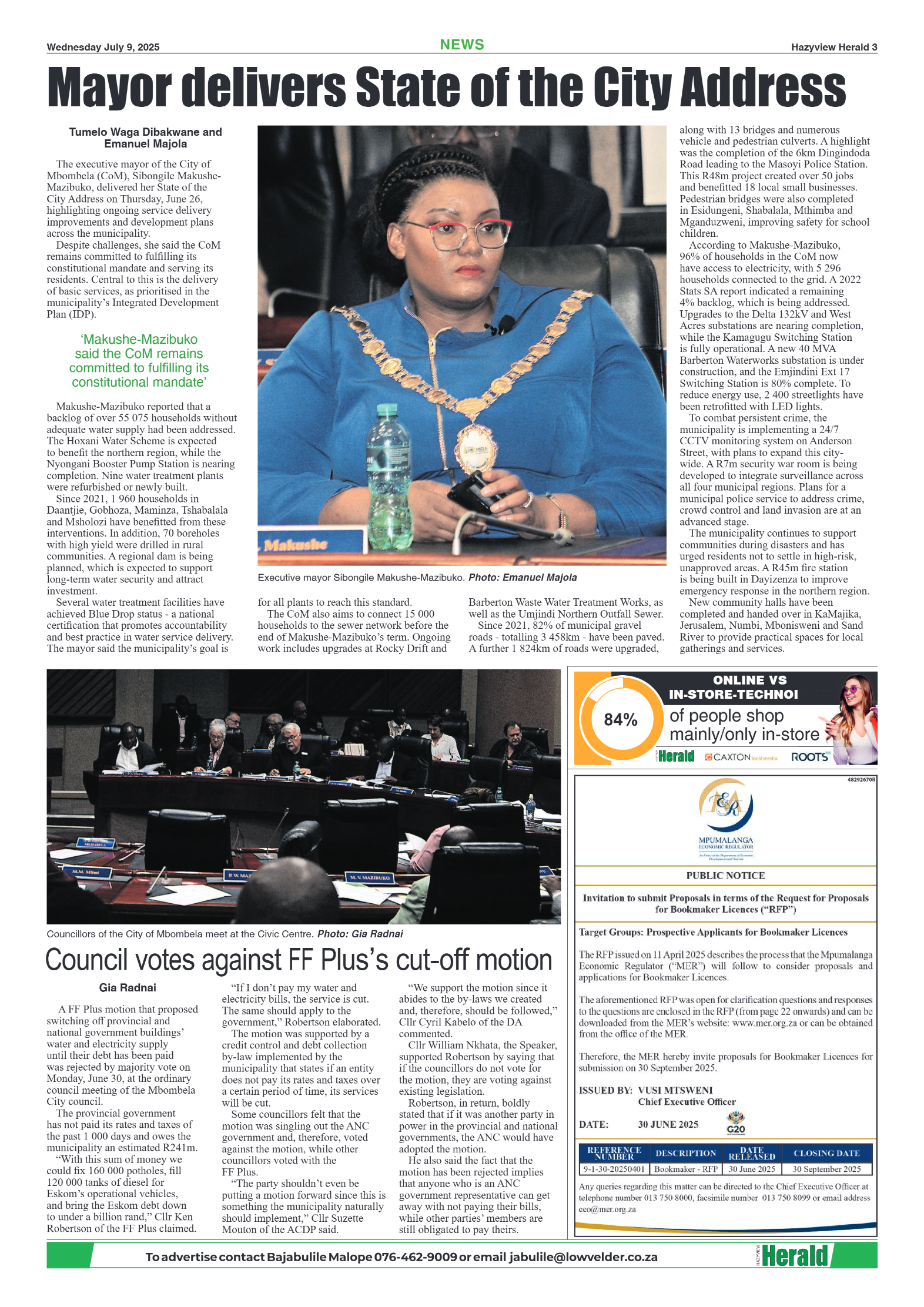 Hazyview Herald 09 July 2025 page 3