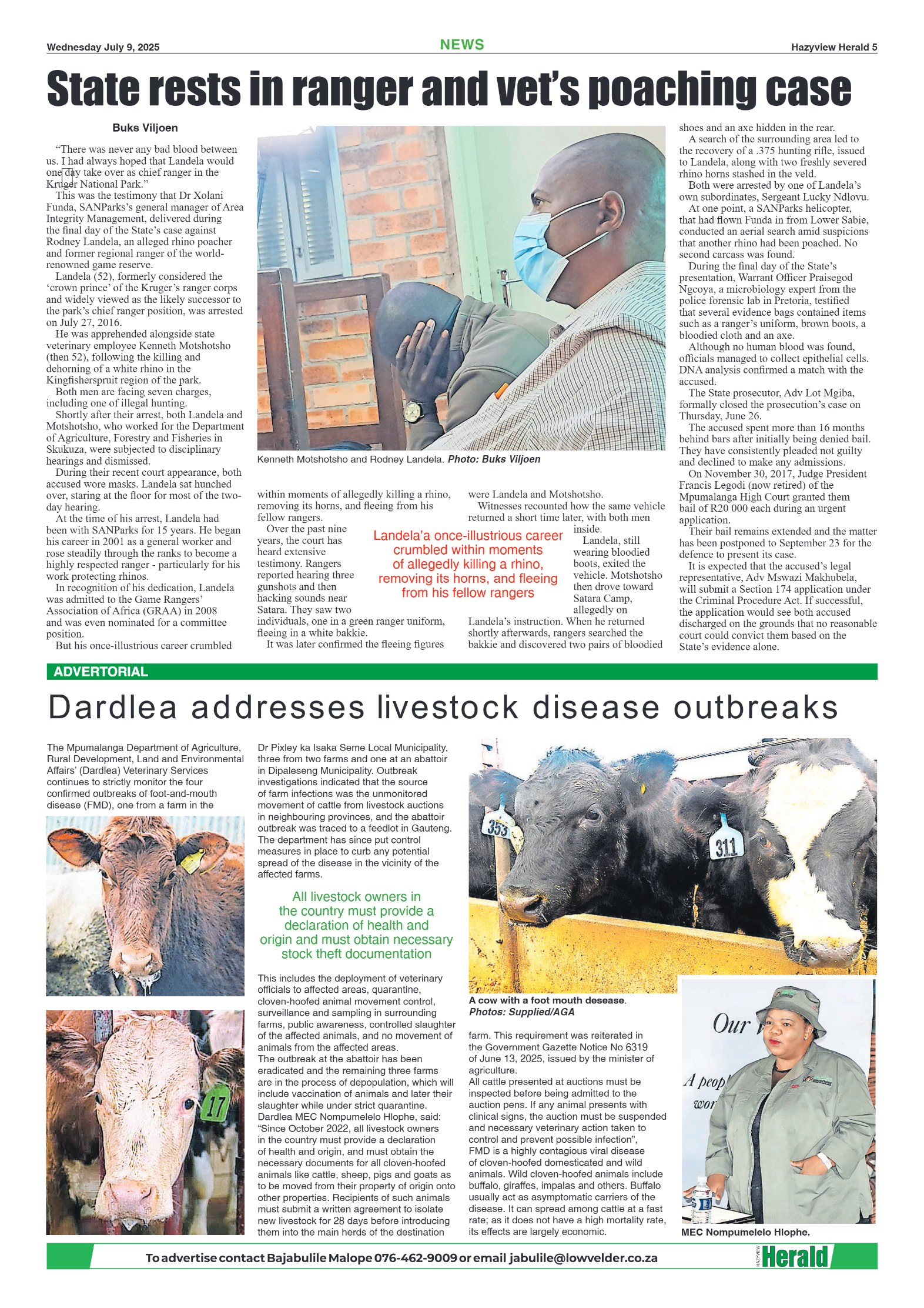 Hazyview Herald 09 July 2025 page 5