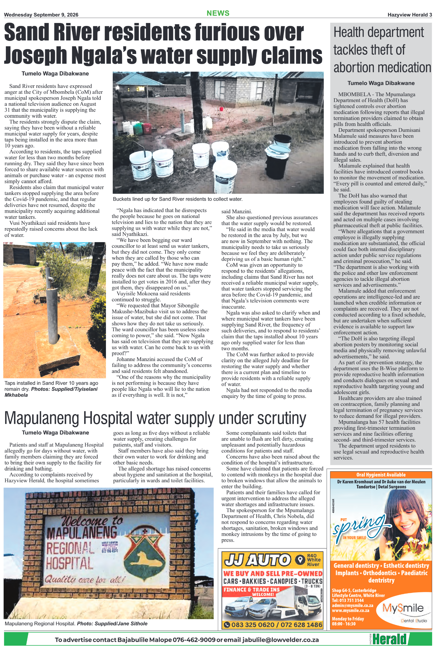 Hazyview Herald 09 September 2026 page 3