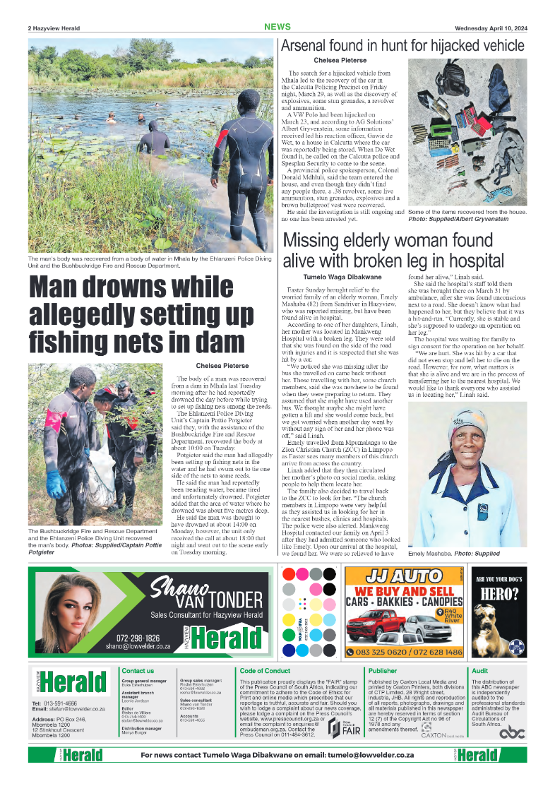 Hazyview Herald 10 April 2024 page 2