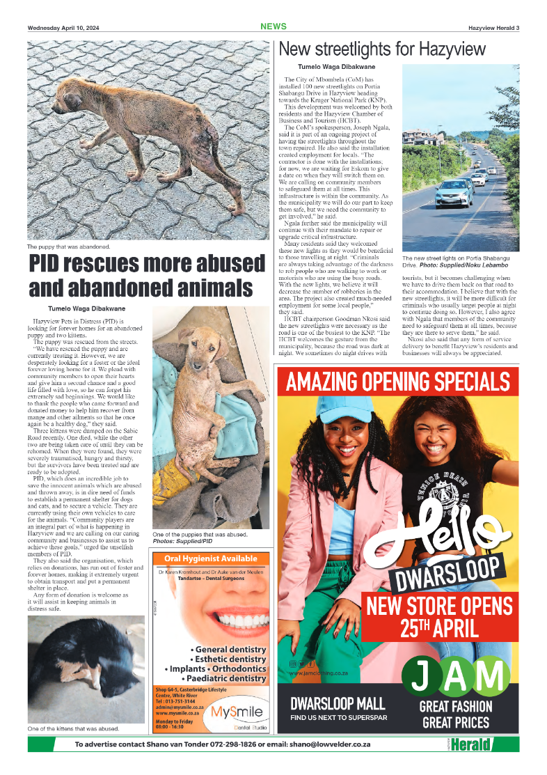 Hazyview Herald 10 April 2024 page 3