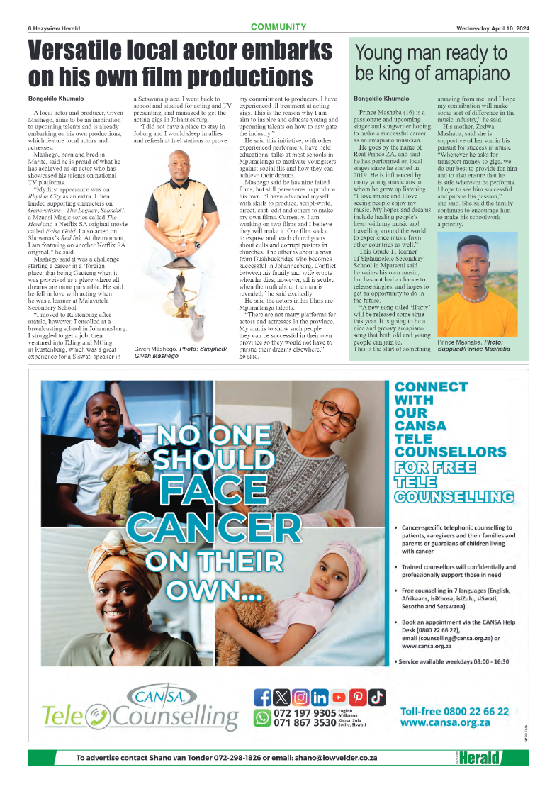 Hazyview Herald 10 April 2024 page 6