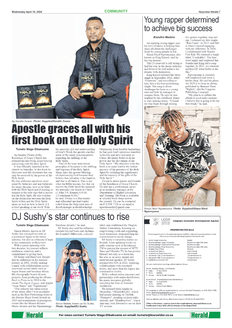 Hazyview Herald 10 April 2024 page 7
