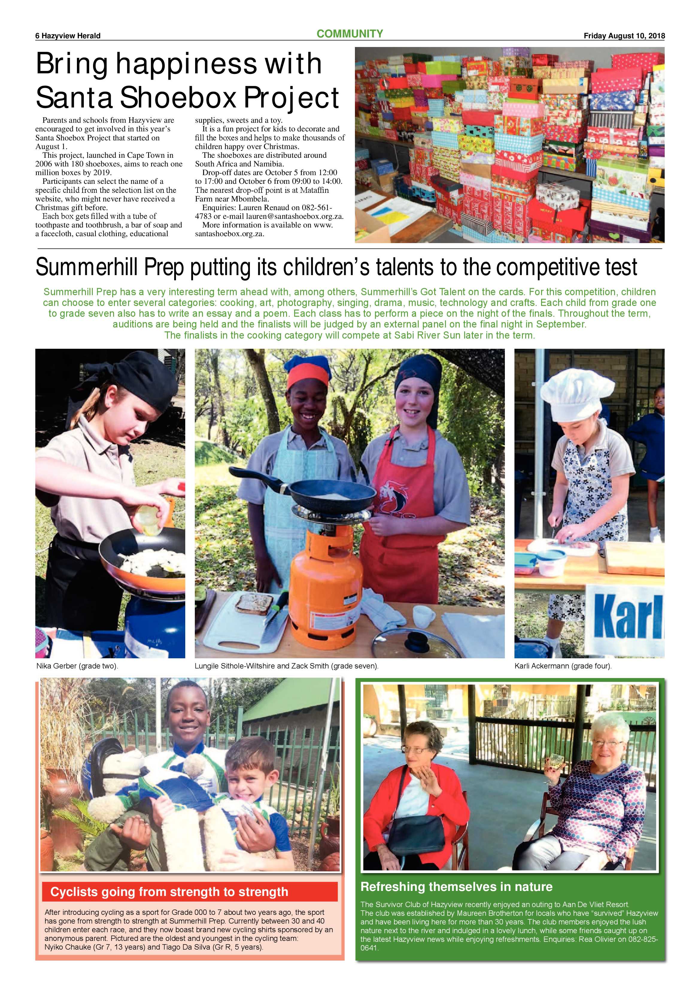 Hazyview Herald 10 August 2018 page 6