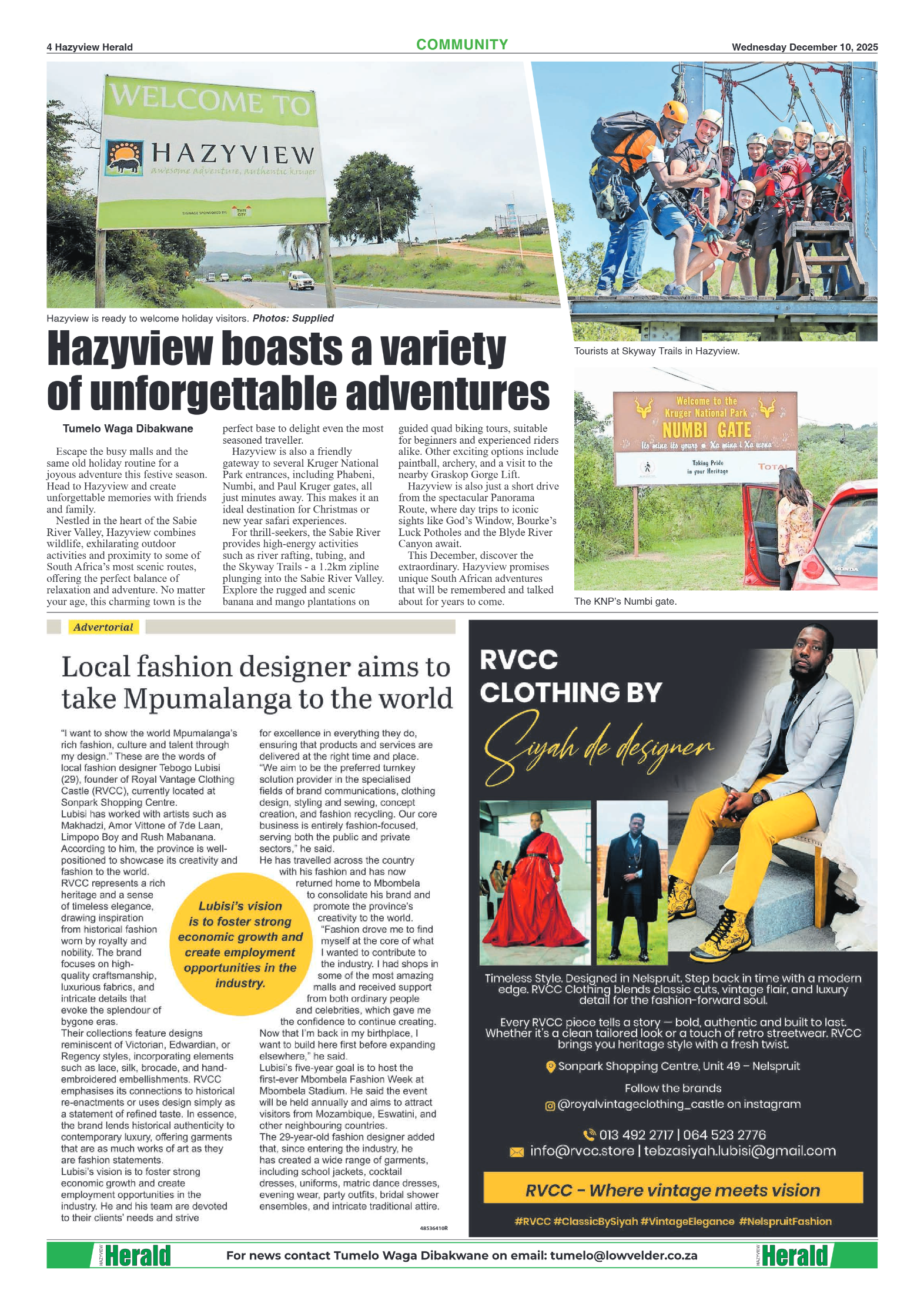 Hazyview Herald 10 December 2025 page 4