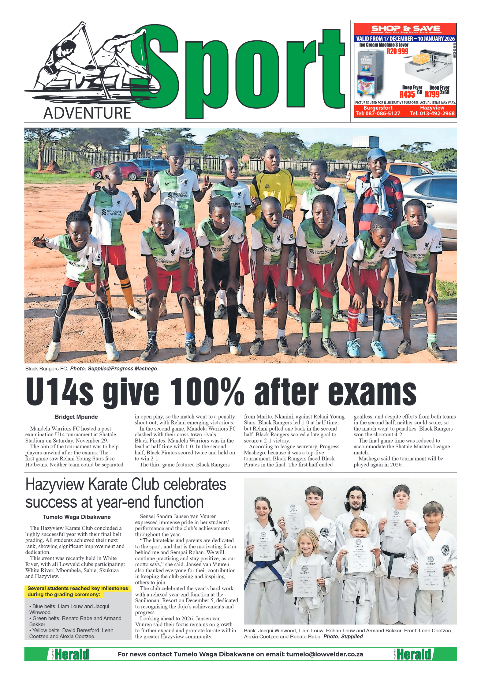 Hazyview Herald 10 December 2025 page 8