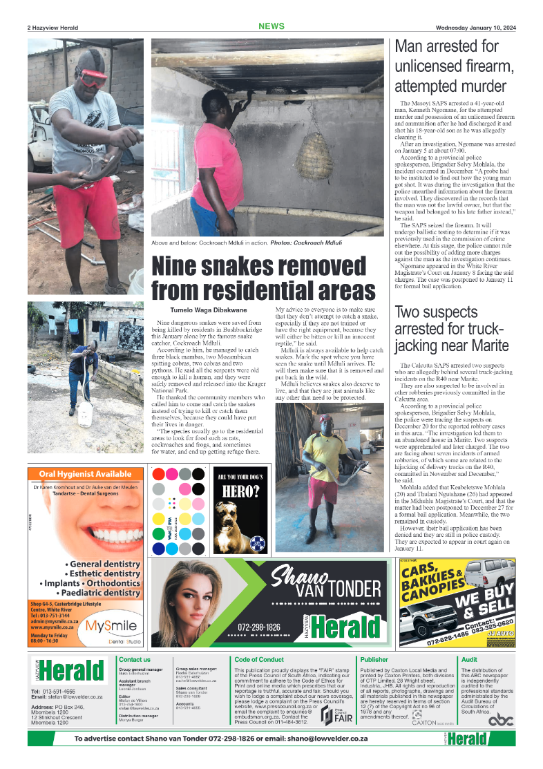 Hazyview Herald 10 January 2024 page 2