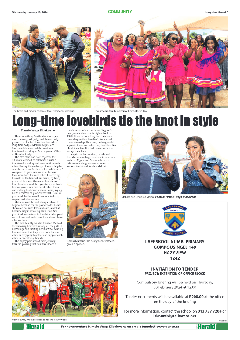 Hazyview Herald 10 January 2024 page 7