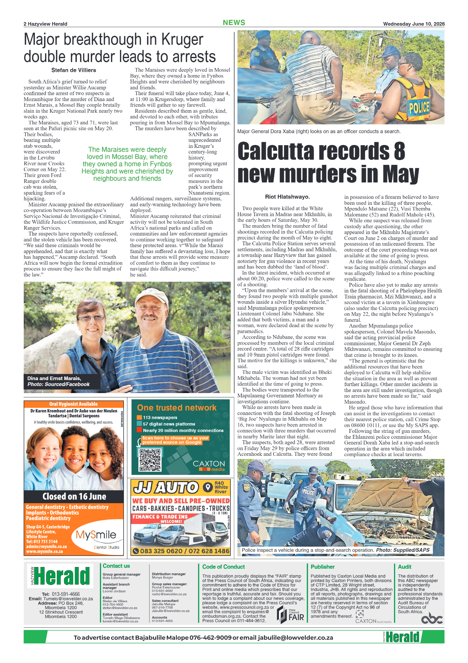 Hazyview Herald 10 June 2026 page 2