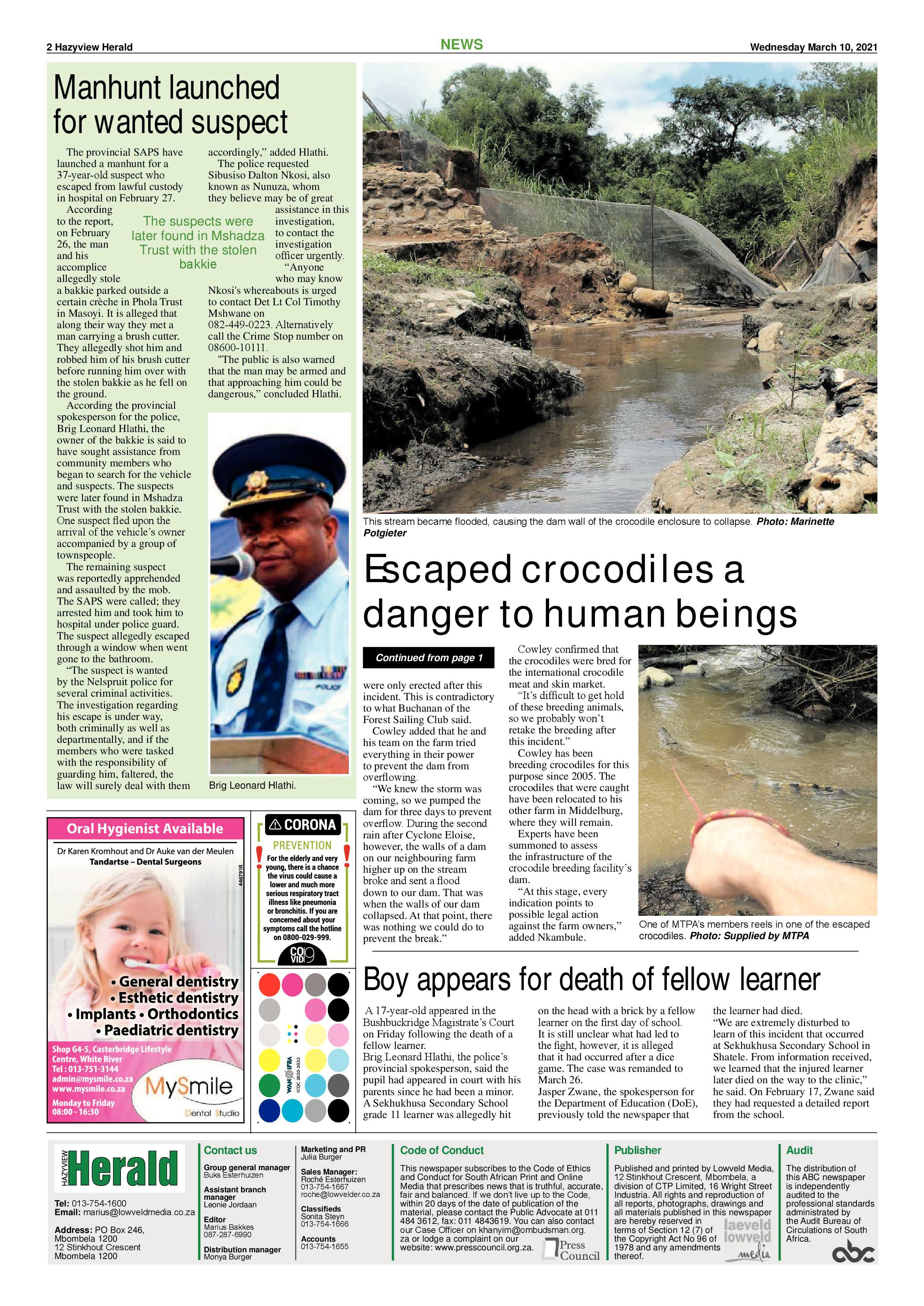 Hazyview Herald 10 March 2021 page 2