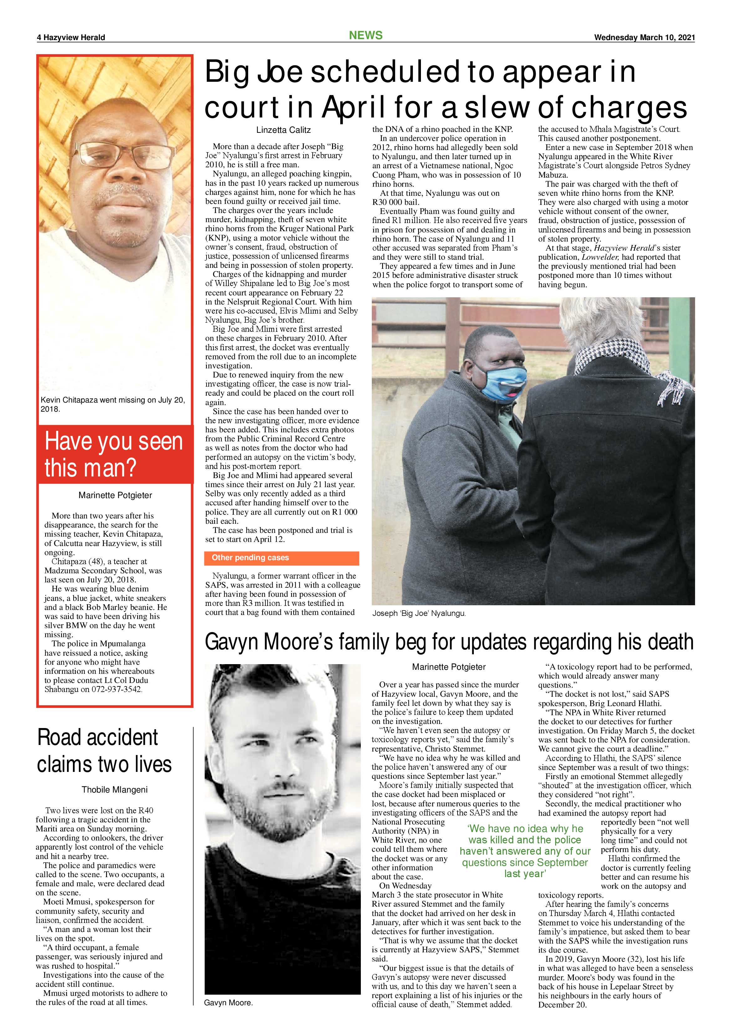 Hazyview Herald 10 March 2021 page 4