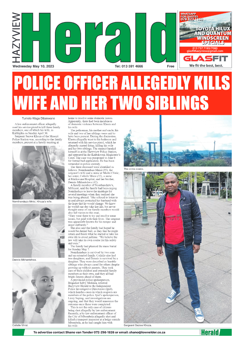 Hazyview Herald 10 May 2023 page 1