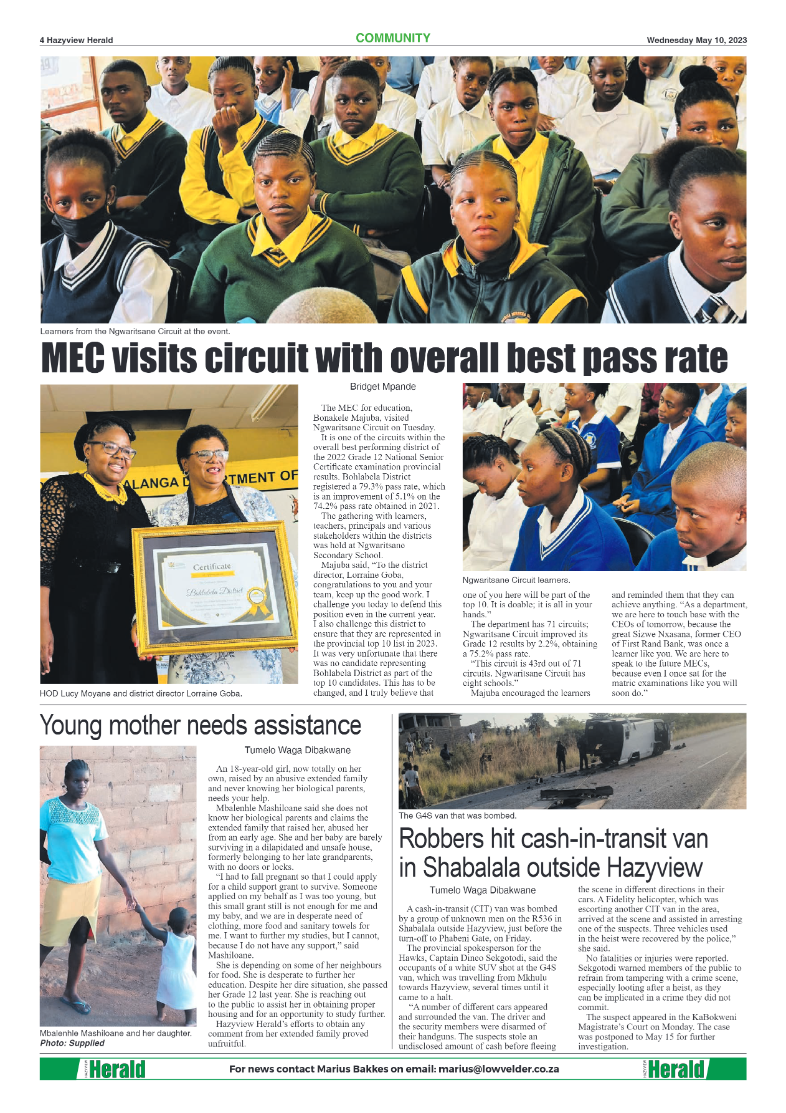 Hazyview Herald 10 May 2023 page 4