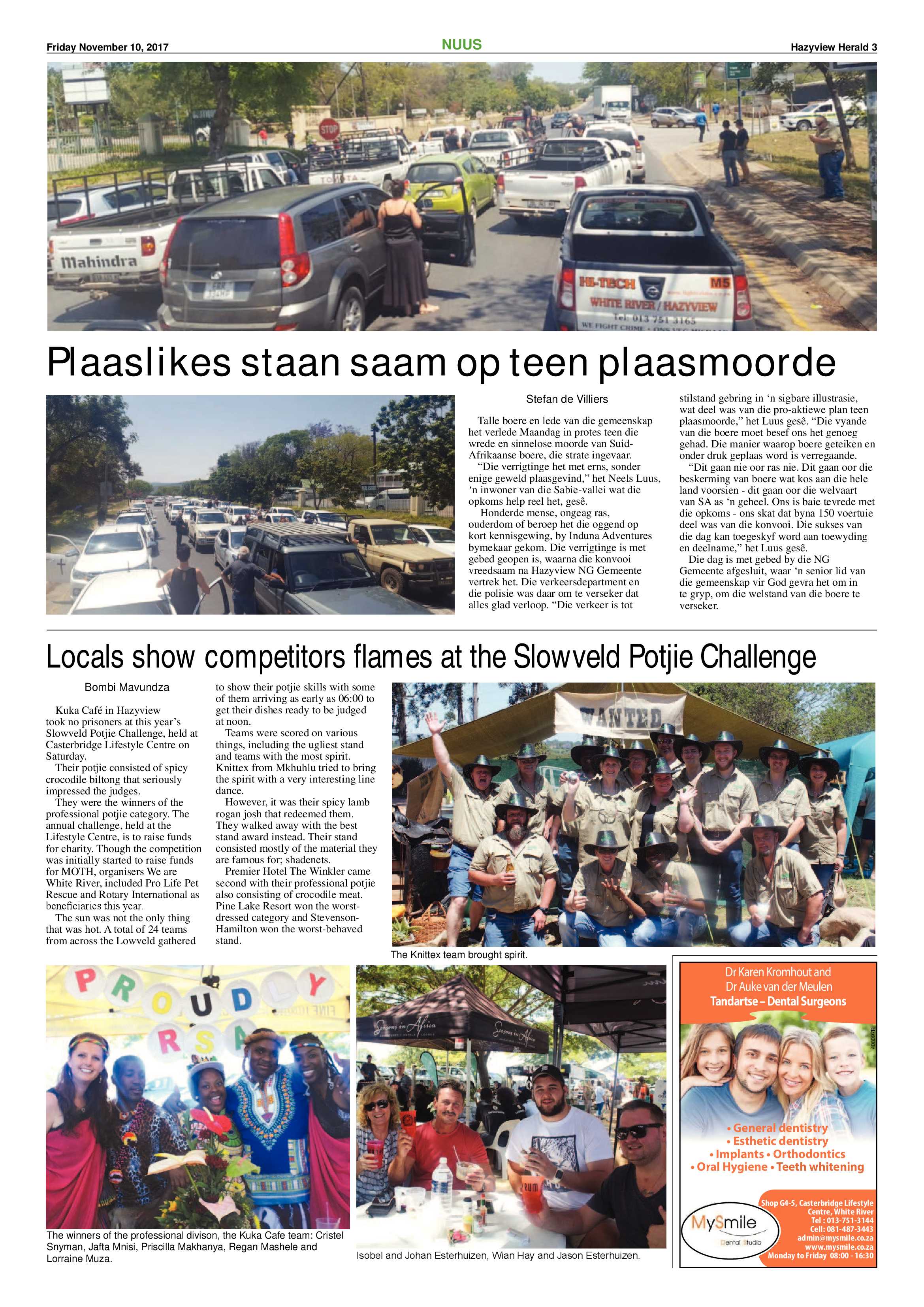 Hazyview Herald 10 November 2017 page 3