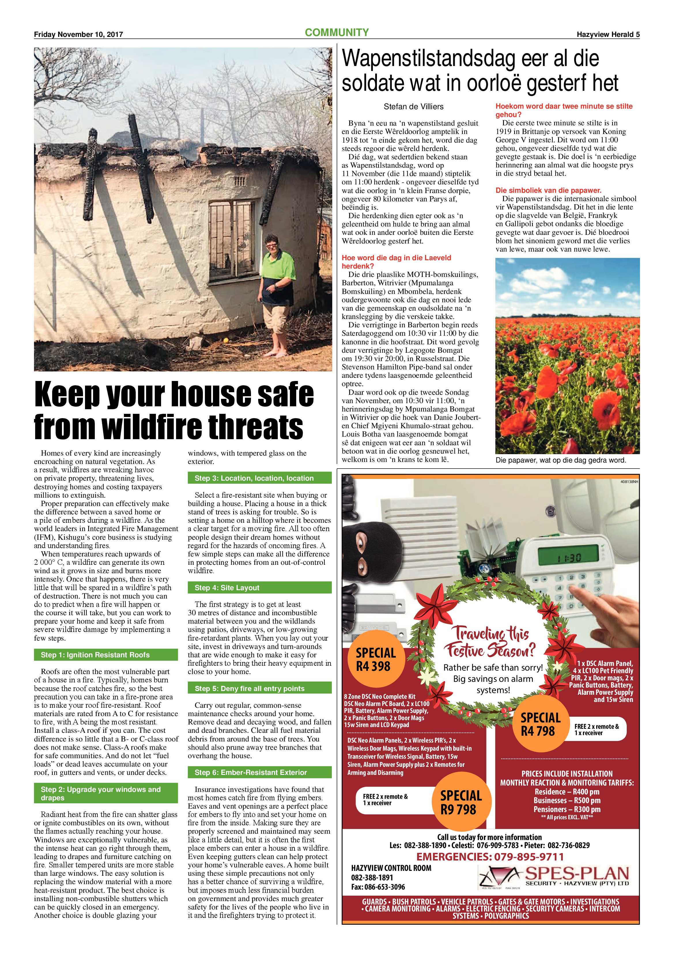 Hazyview Herald 10 November 2017 page 5