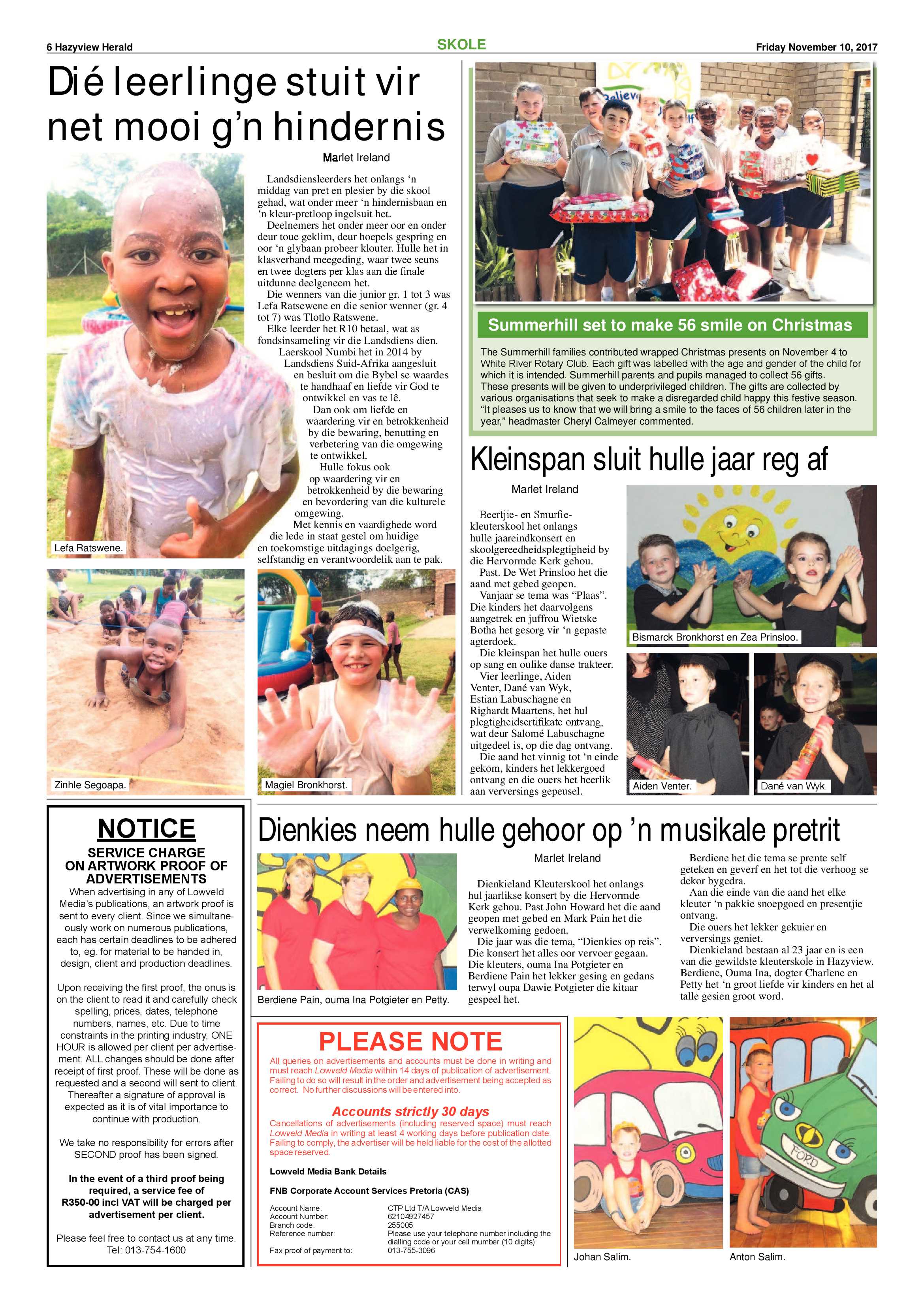 Hazyview Herald 10 November 2017 page 6