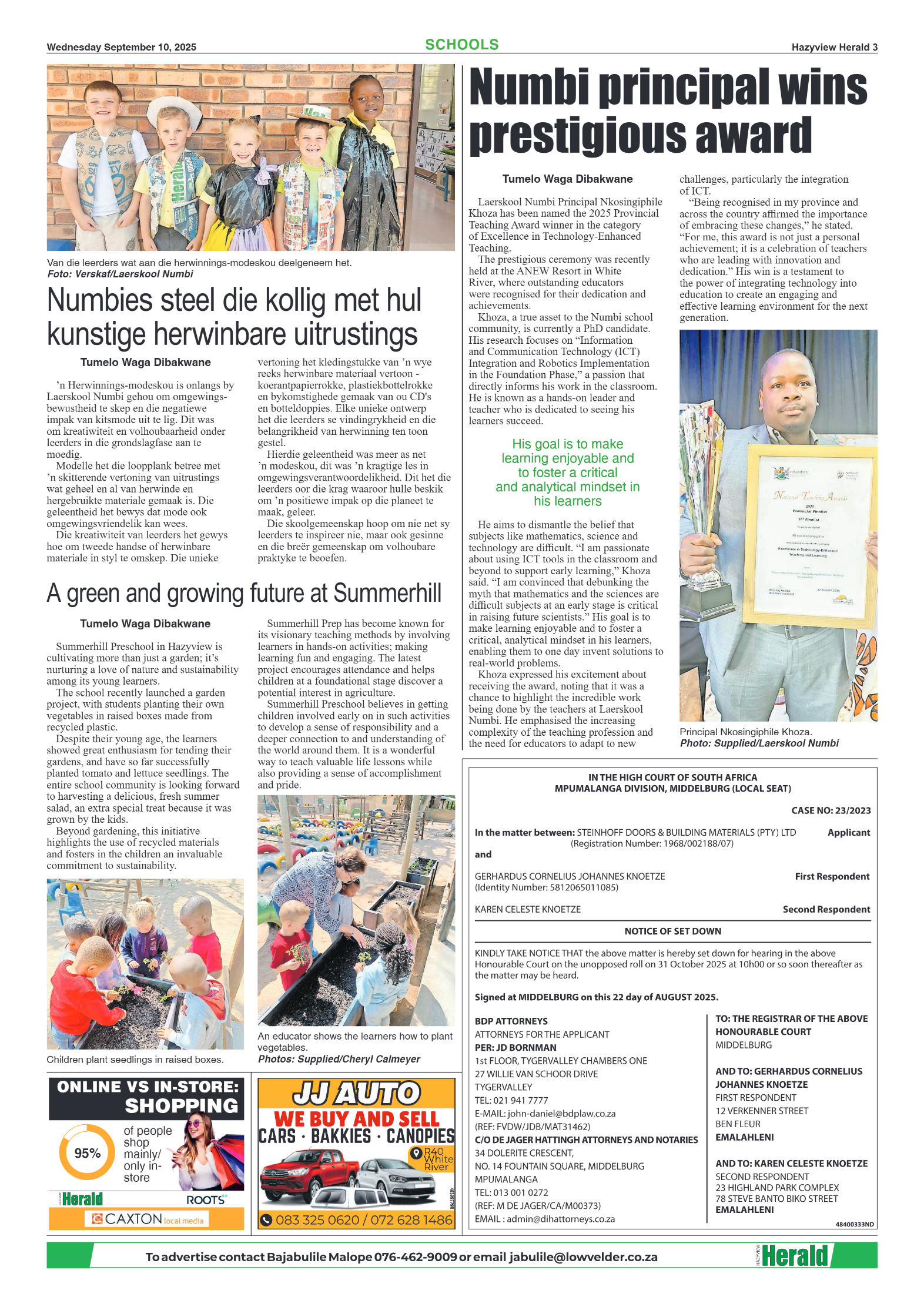 Hazyview Herald 10 September 2025 page 5