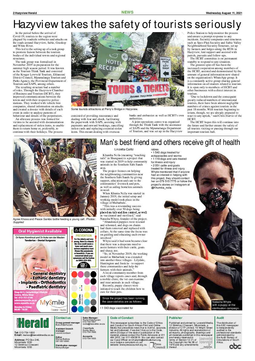 Hazyview Herald 11 August 2021 page 2