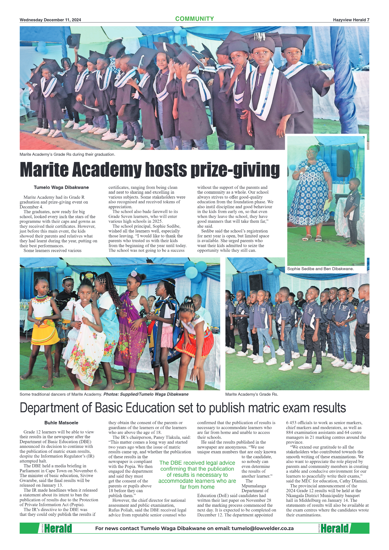 Hazyview Herald 11 December 2024 page 7