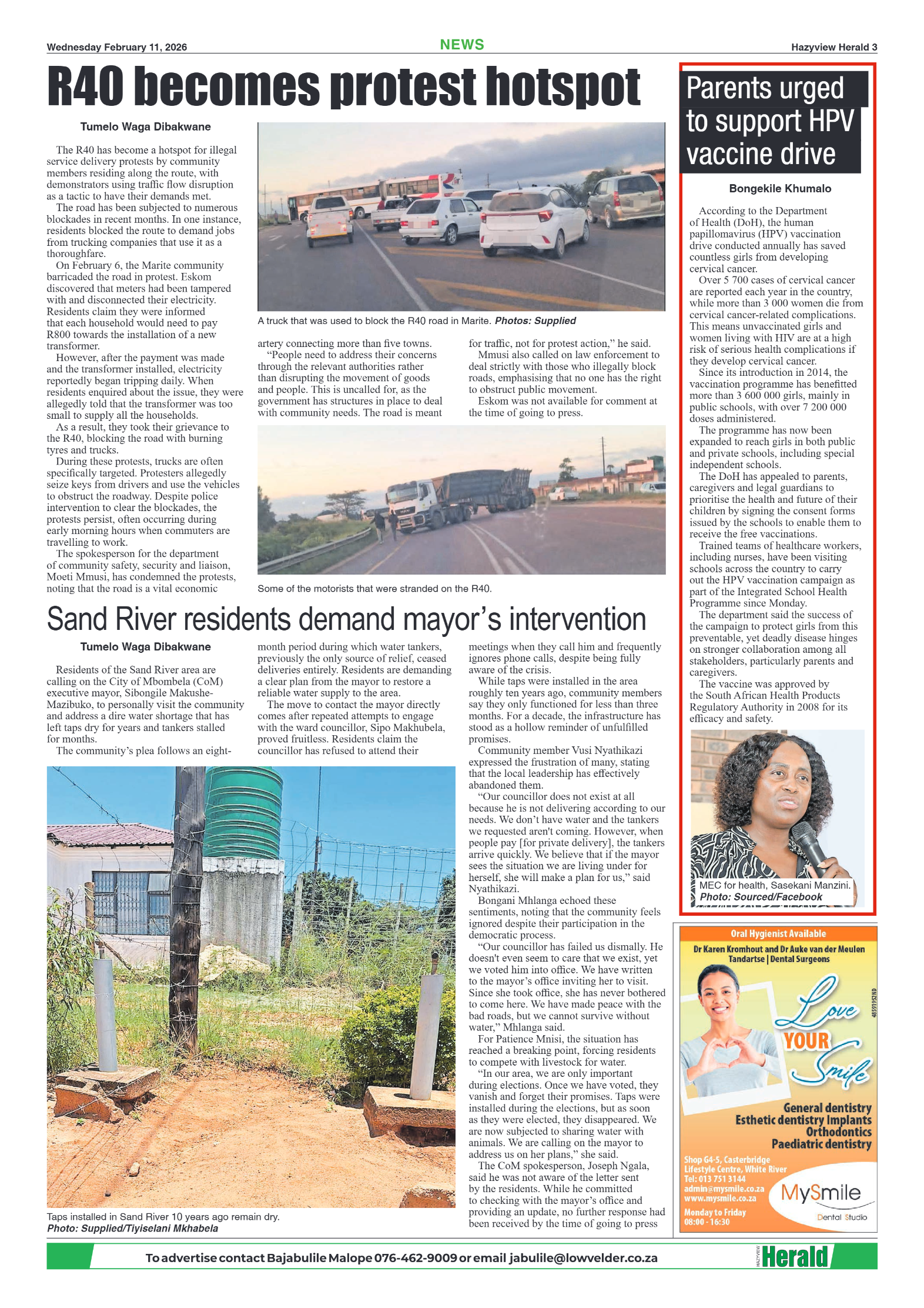Hazyview Herald 11 February 2026 page 3