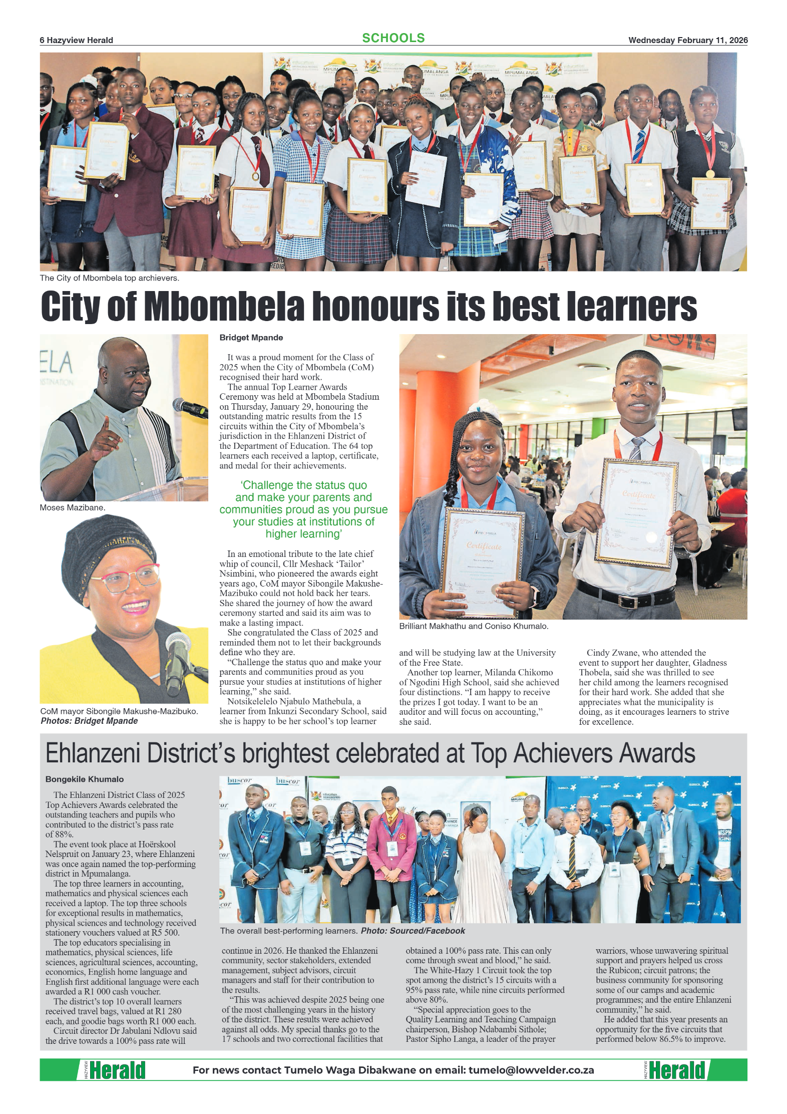 Hazyview Herald 11 February 2026 page 6