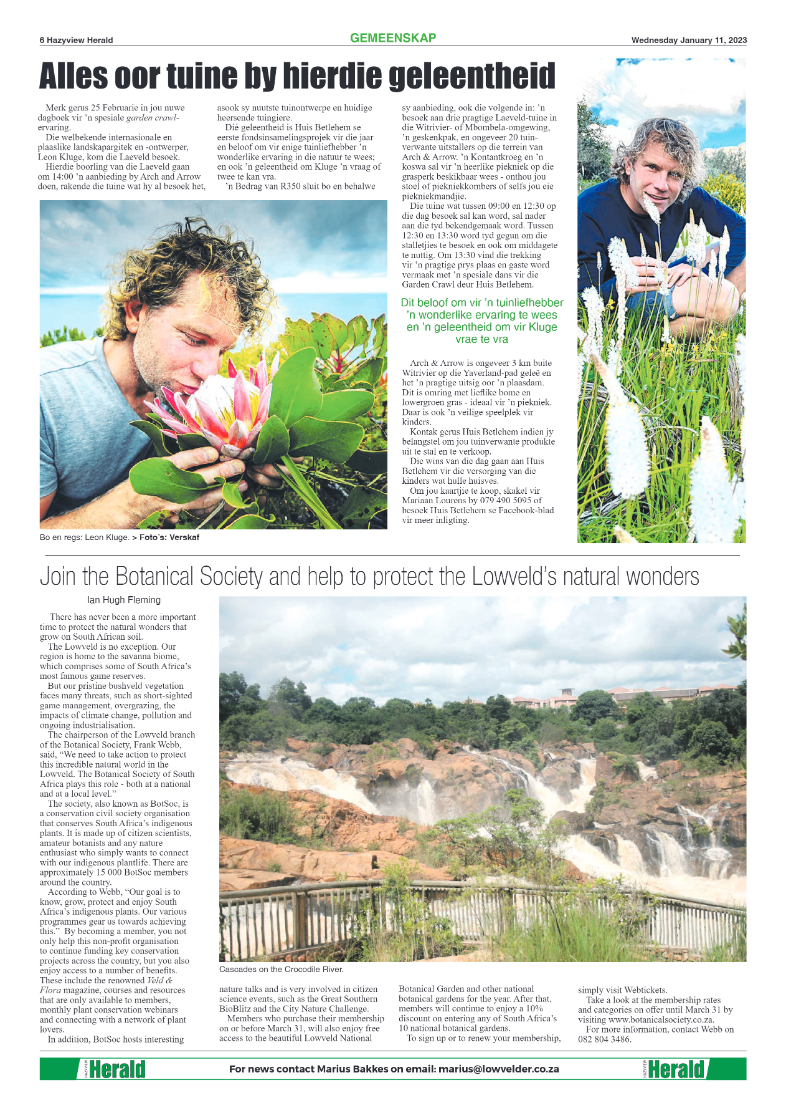 Hazyview Herald 11 January 2023 page 6
