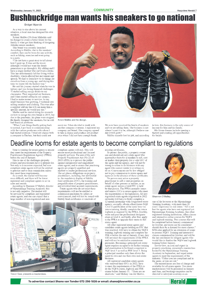 Hazyview Herald 11 January 2023 page 7