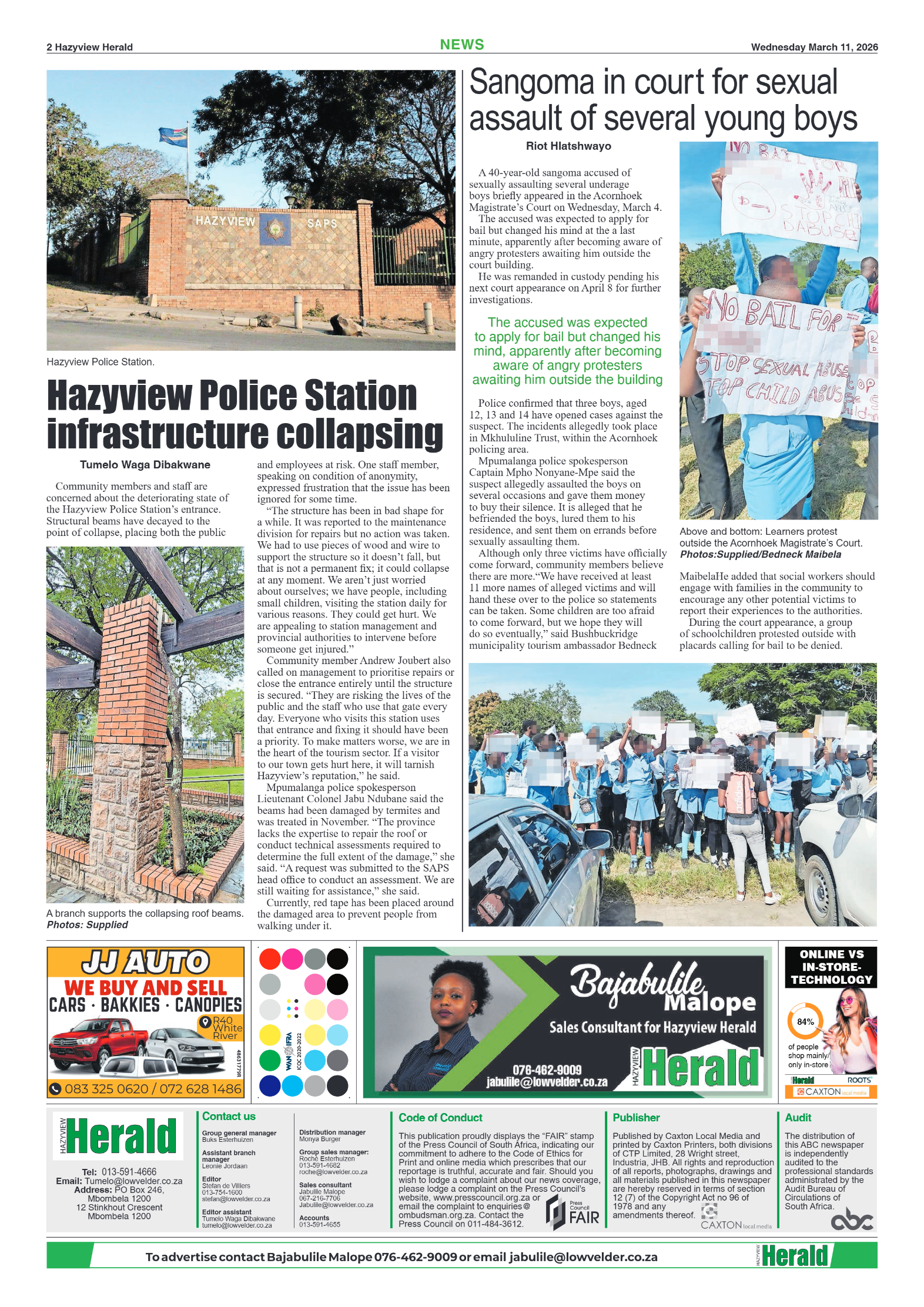 Hazyview Herald 11 March 2026 page 2