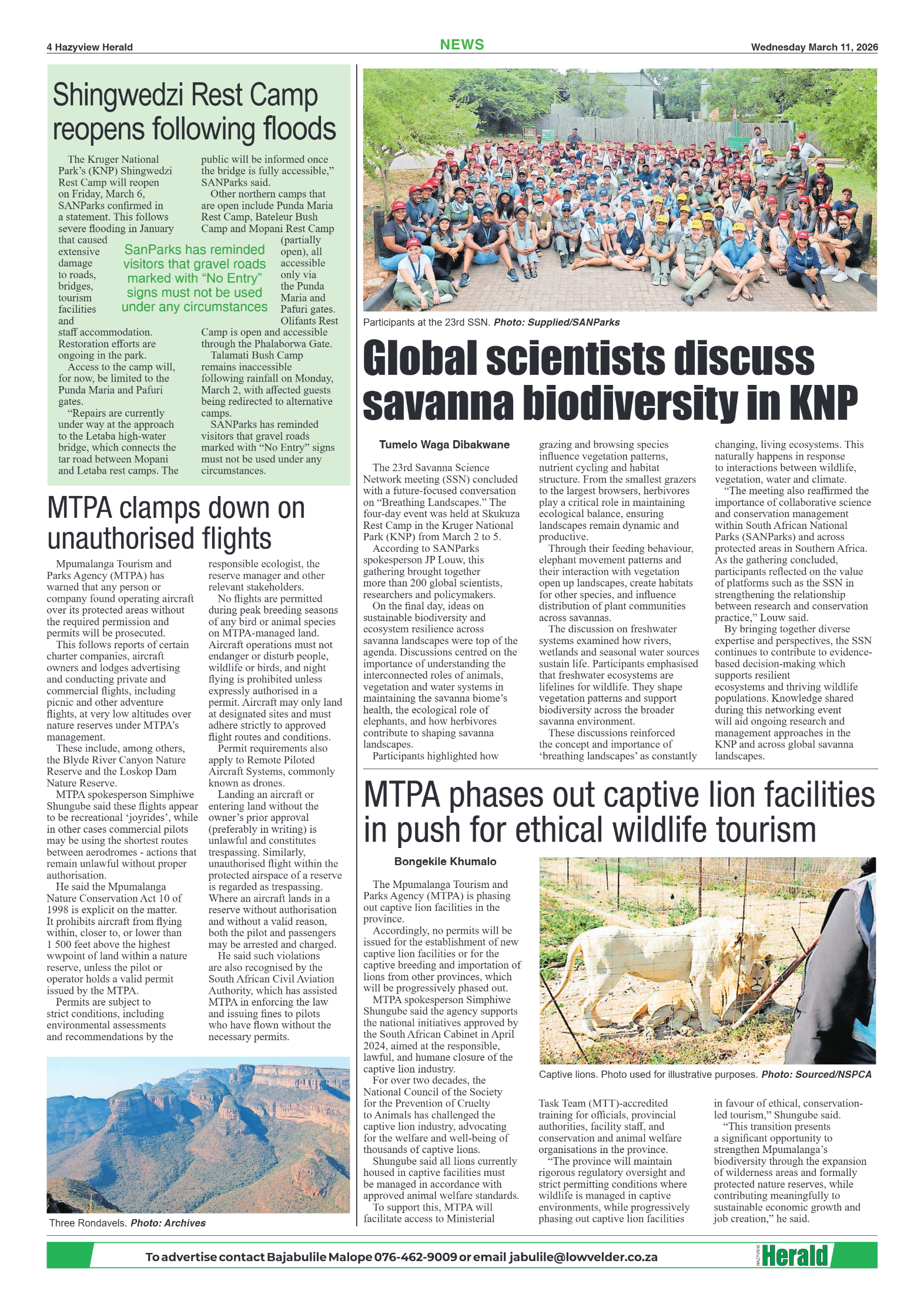 Hazyview Herald 11 March 2026 page 4