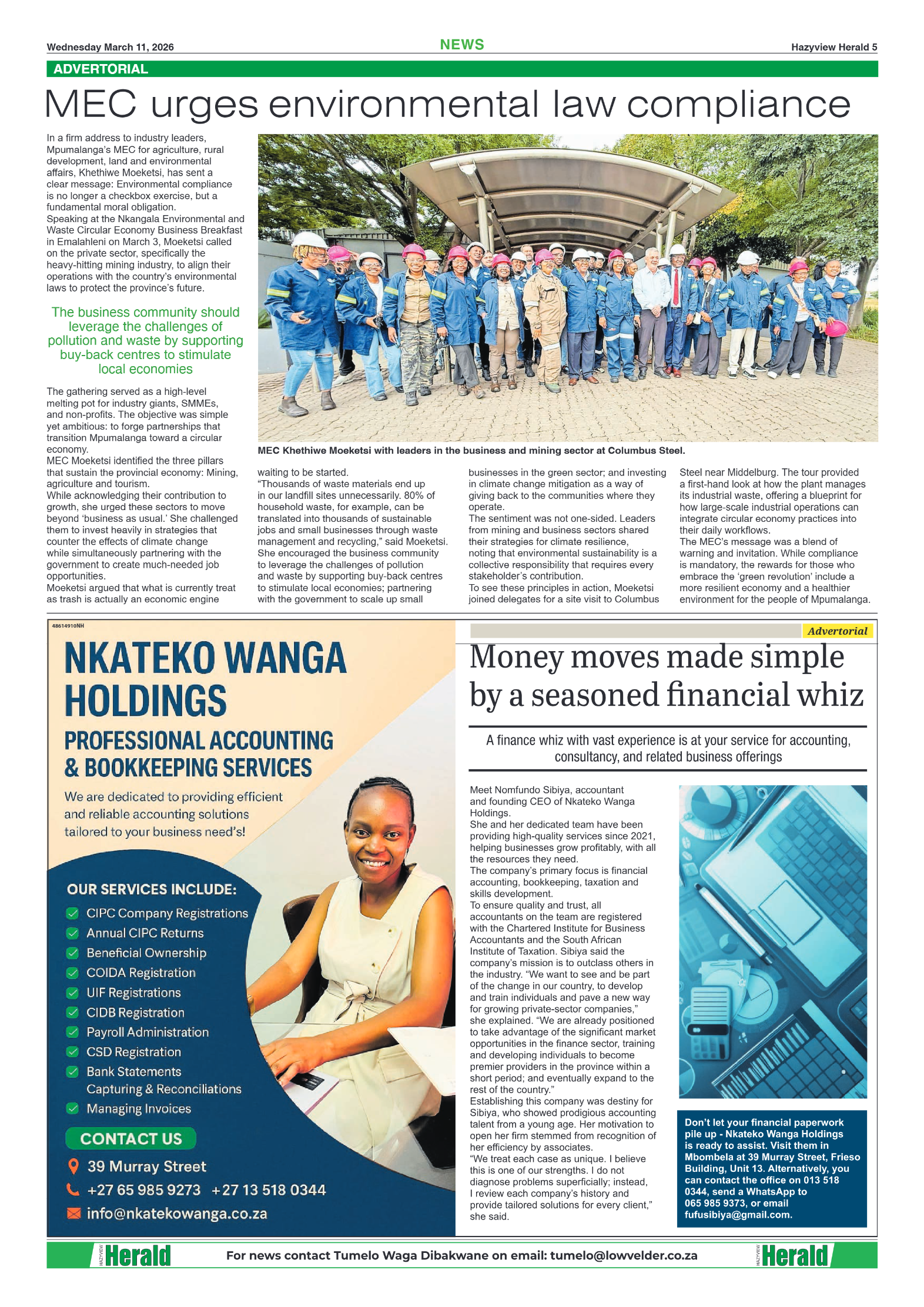 Hazyview Herald 11 March 2026 page 5