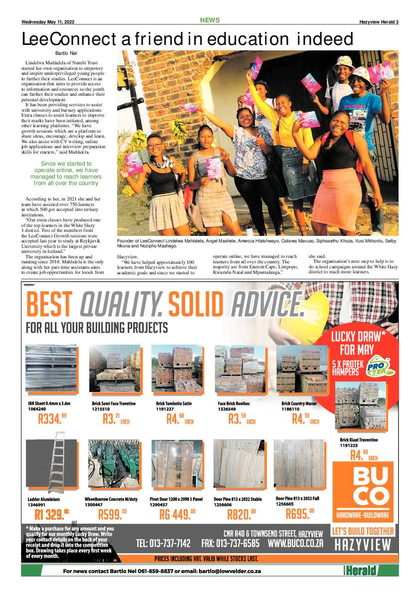 Hazyview Herald 11 May 2022 page 3