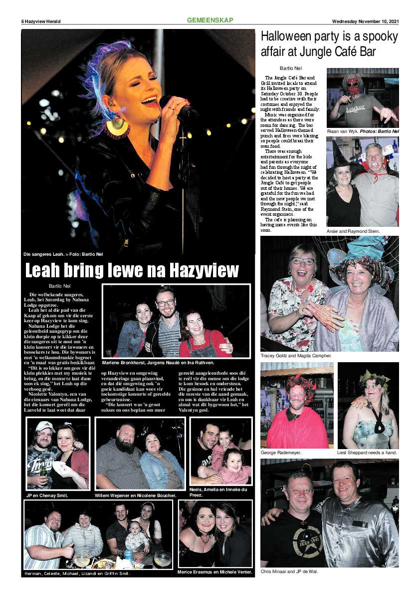 Hazyview Herald 10 November 2021 page 6