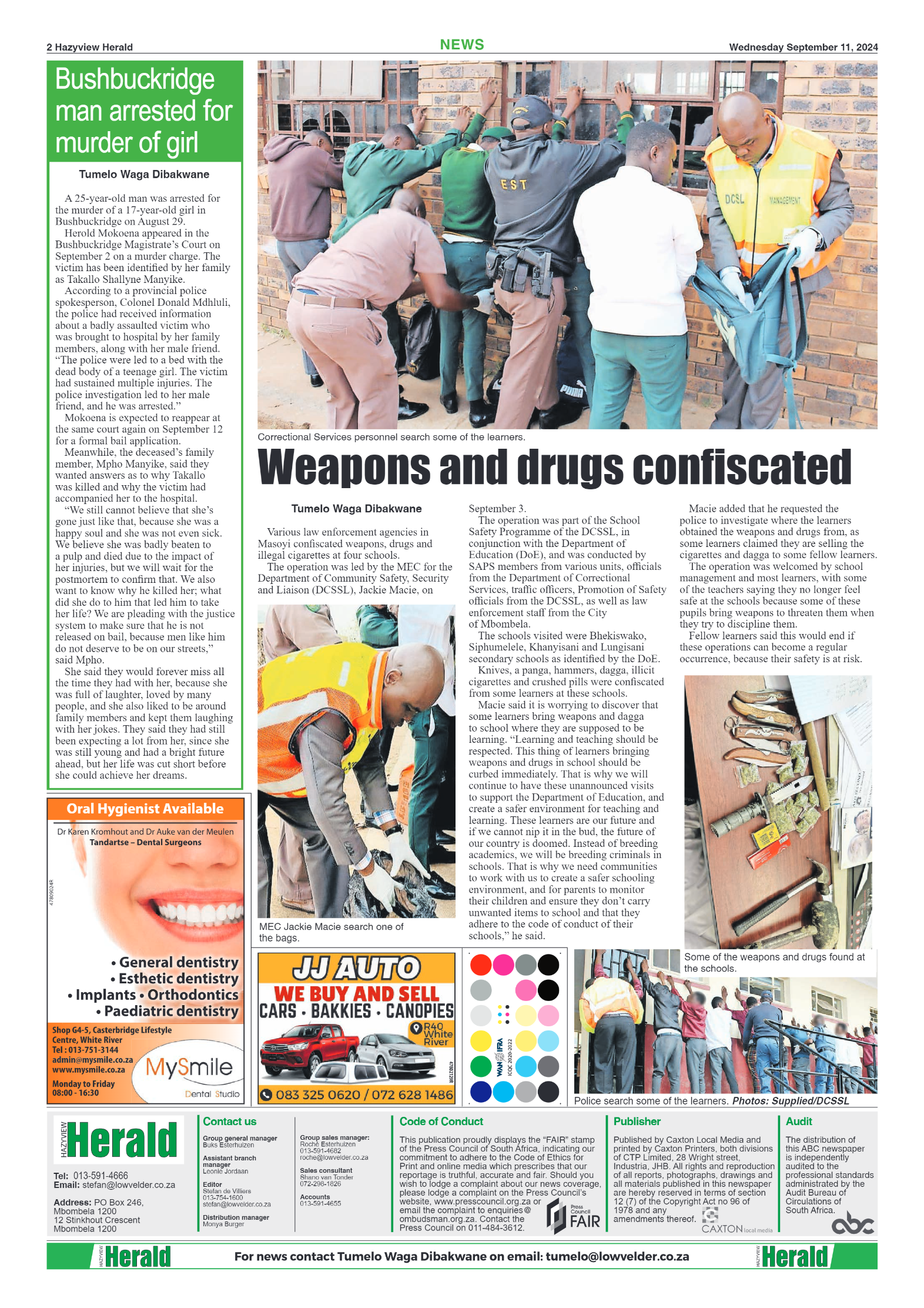 Hazyview Herald 11 September 2024 page 2