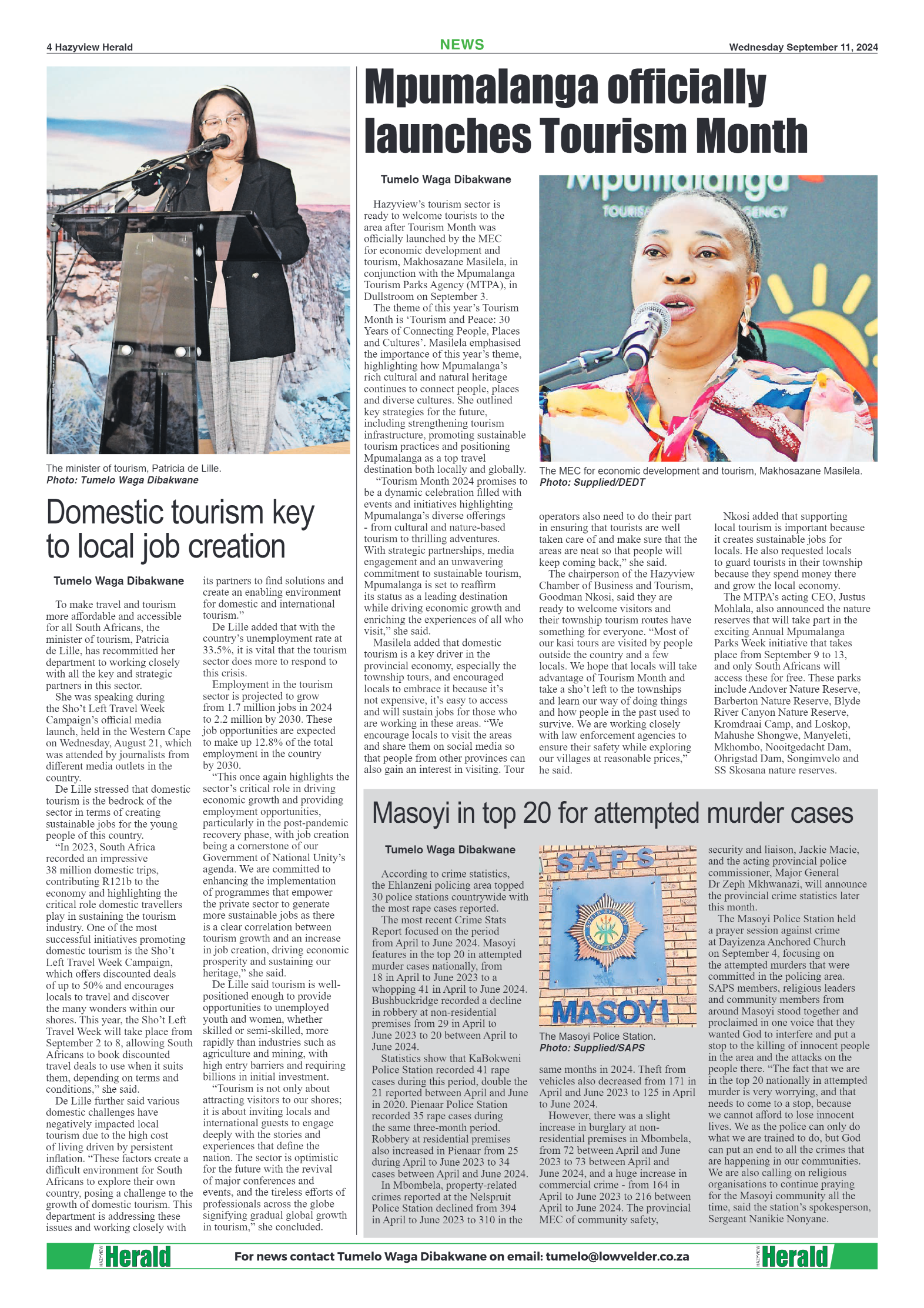 Hazyview Herald 11 September 2024 page 4