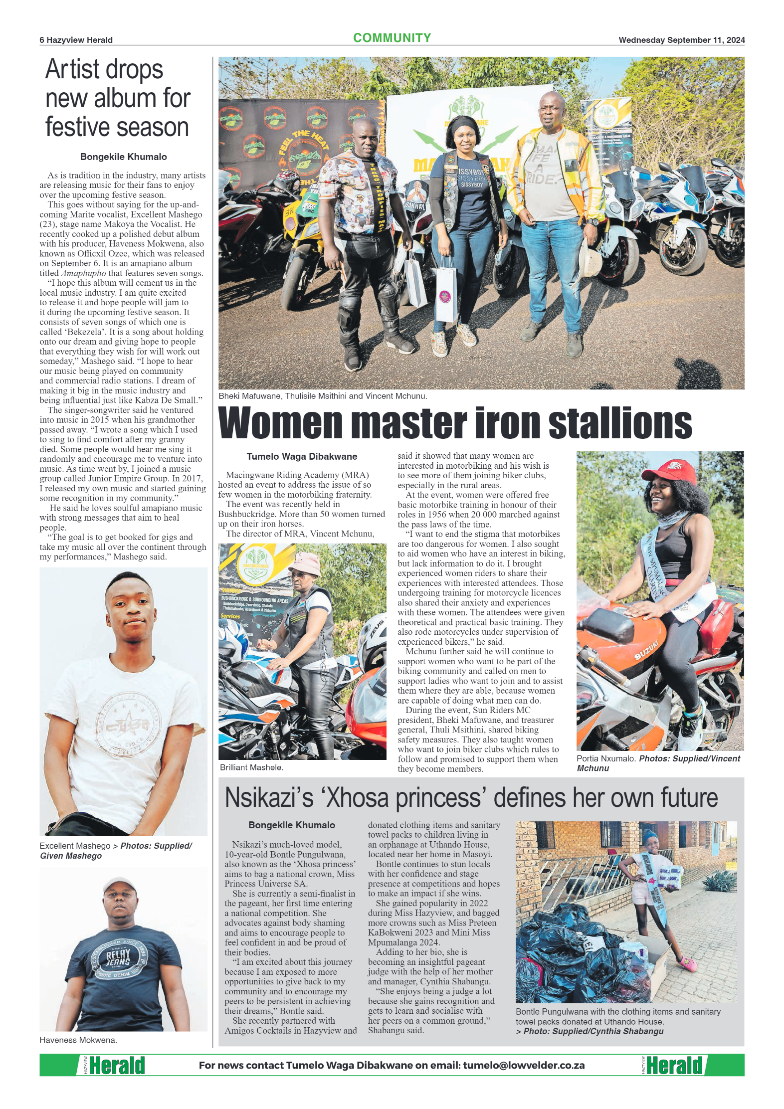 Hazyview Herald 11 September 2024 page 6