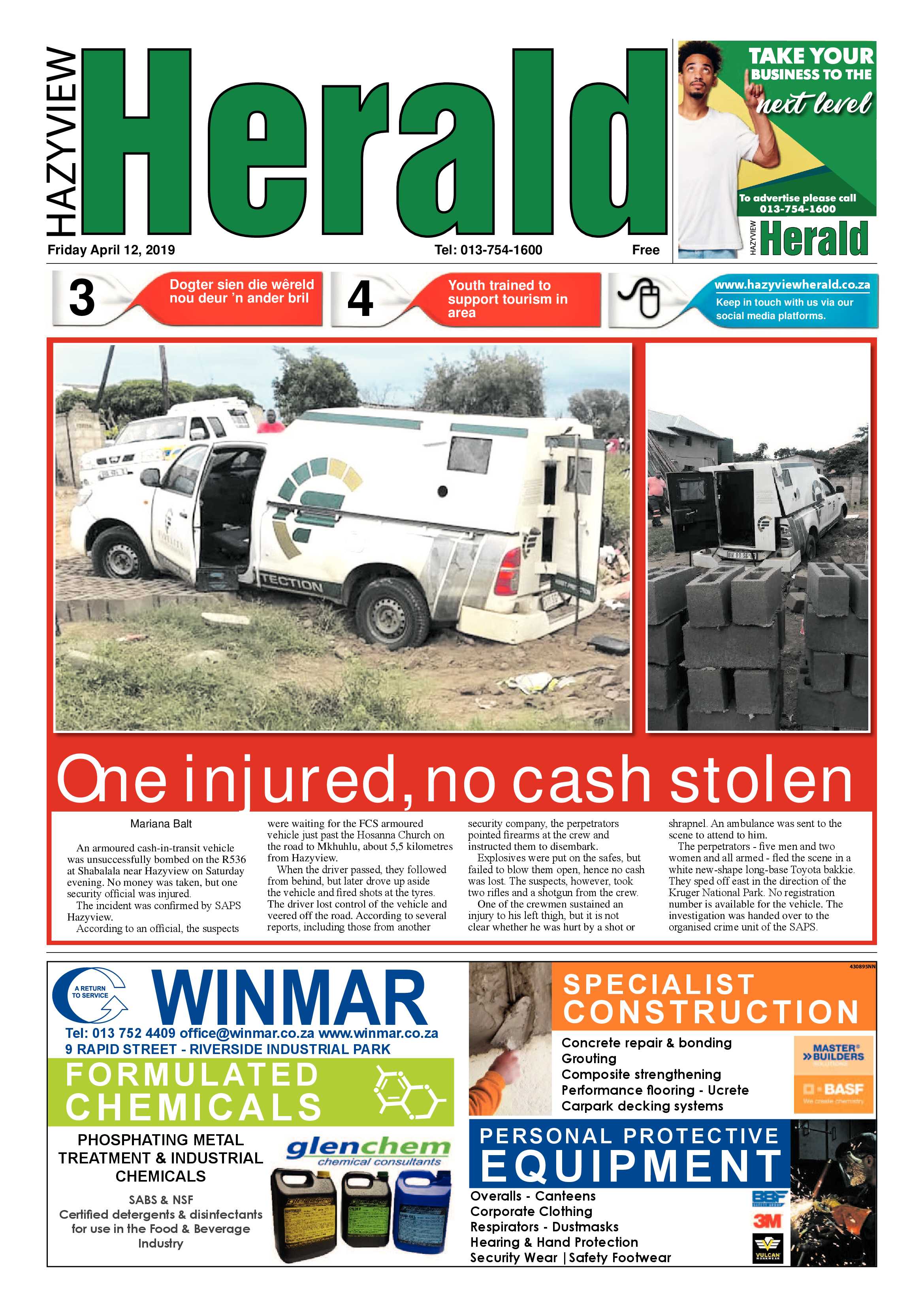 Hazyview Herald 12 April 2019 page 1