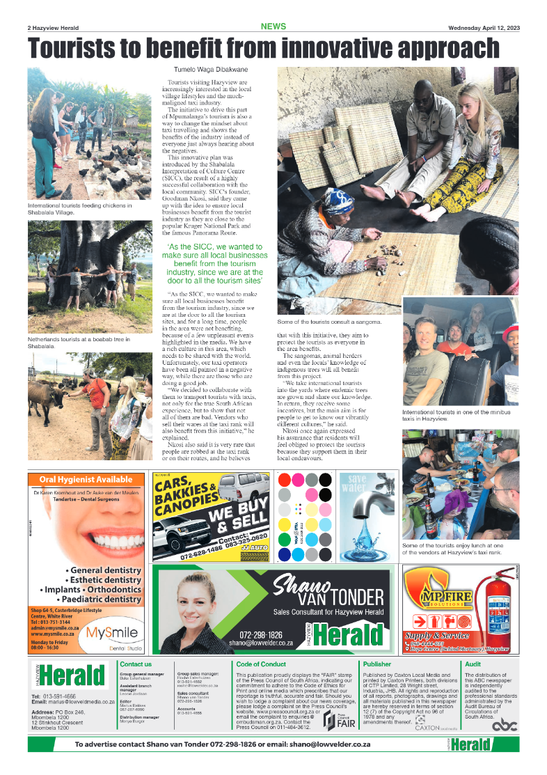 Hazyview Herald 12 April 2023 page 2