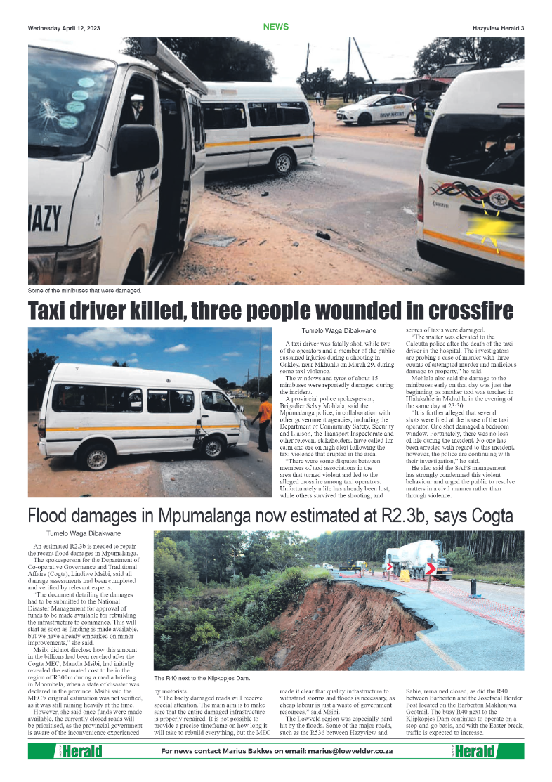 Hazyview Herald 12 April 2023 page 3