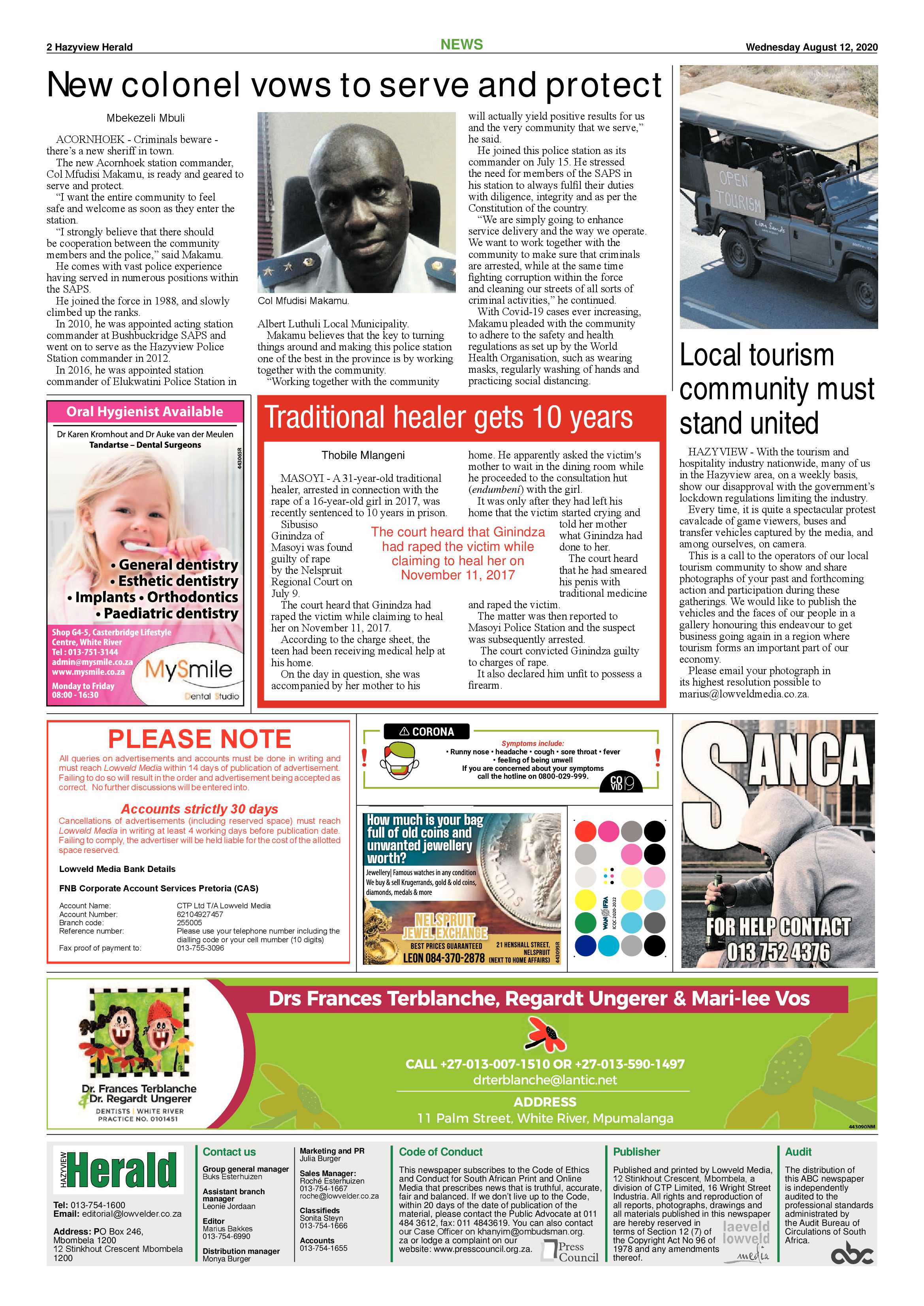Hazyview Herald 12 August 2020 page 2