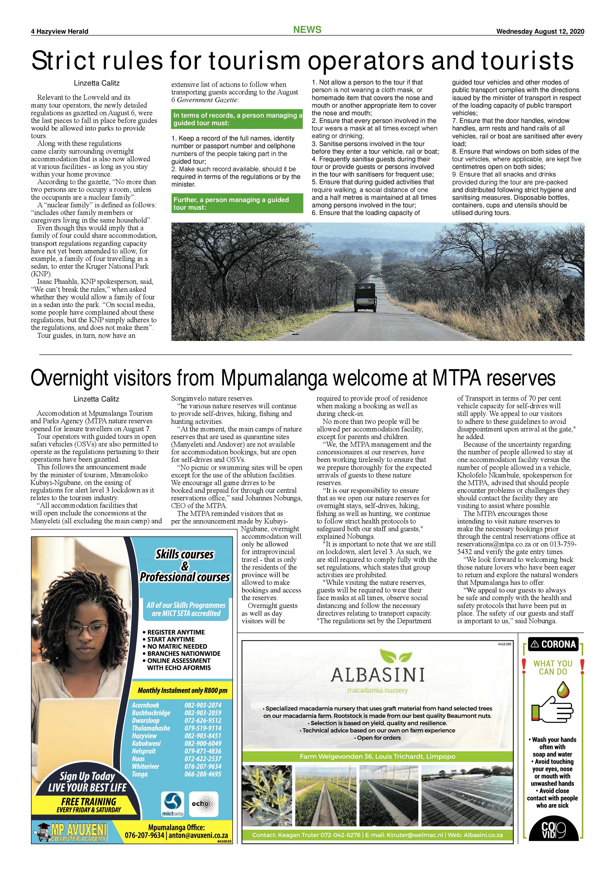 Hazyview Herald 12 August 2020 page 4
